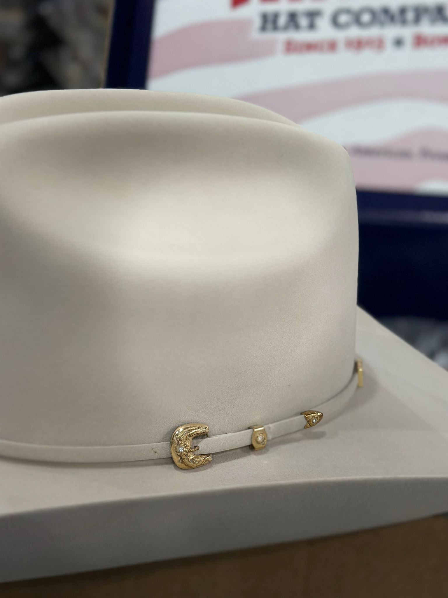 1000X American Felt Hat Silver Belly