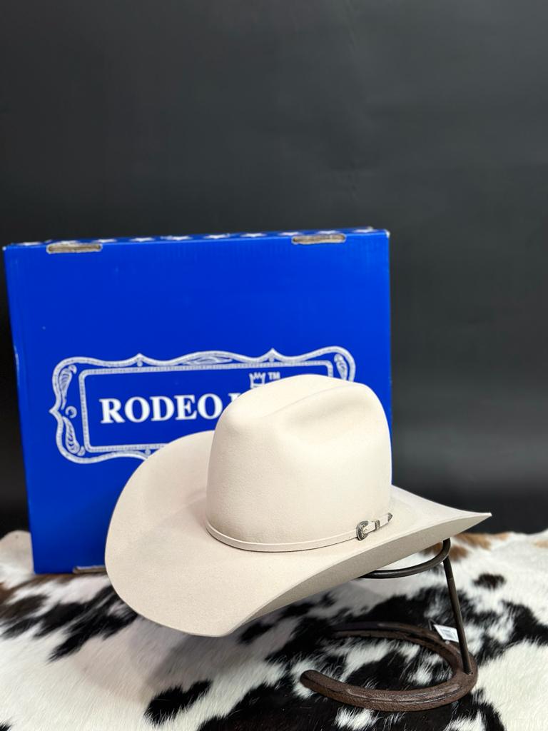 SOMBRERO VAQUERO RODEO KING 60X PLATA BELLY