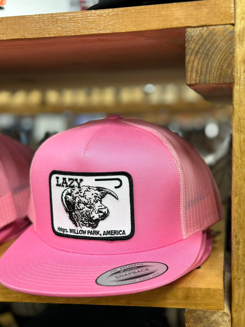 GORRA PINK WITH WHITE PATCH LAZY J RANCH