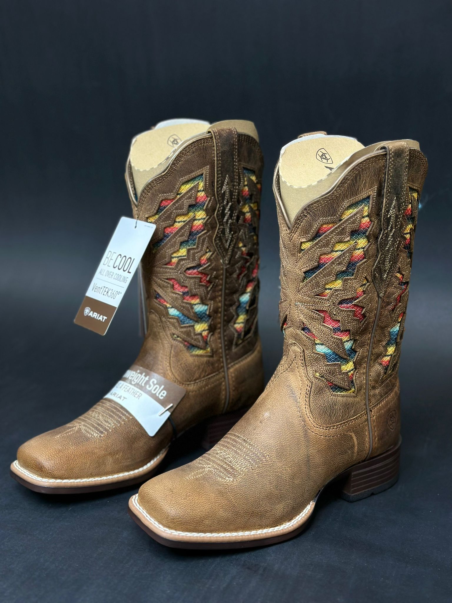 BOTAS LOS ALTOS PARA MUJER AVESTRUZ MOCHA ESTILO RODELO