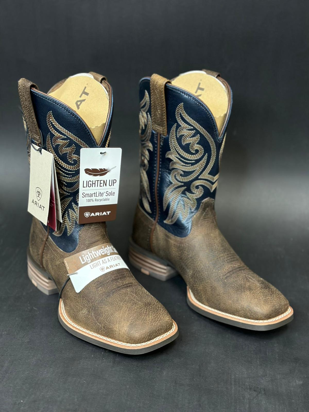 MENS ARIAT SLINGSHOT ROWDY RUST/DARK DENIM