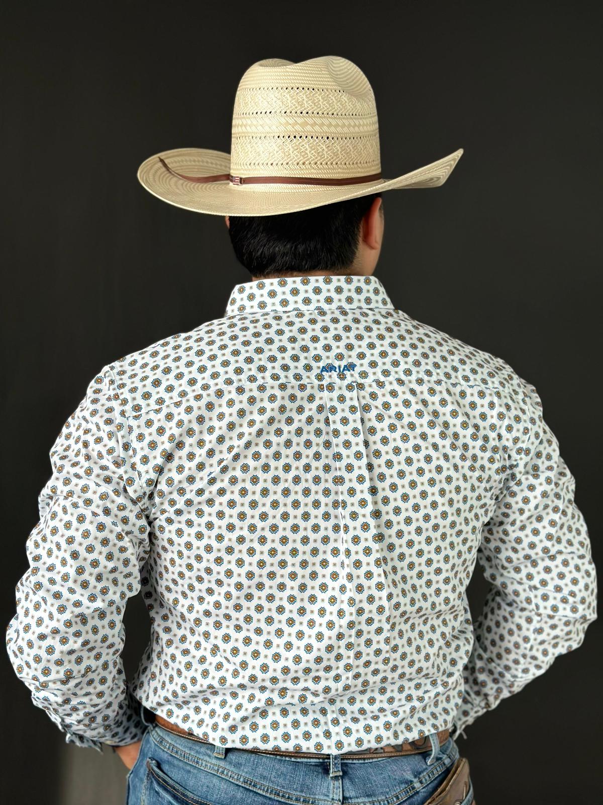 Ariat shirt Fitted garvie ls white