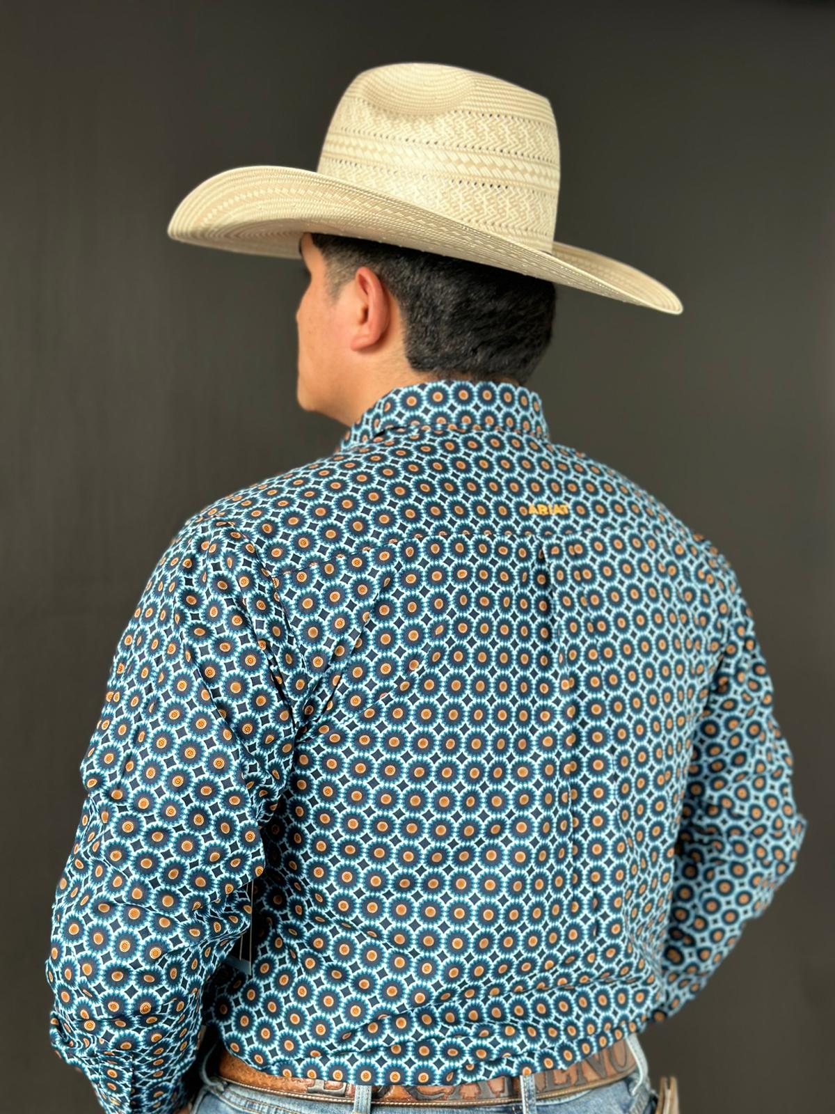 Ariat shirt classic fit gordy moonlit ocean