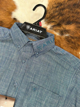 Ariat Team Logo Chambrey Classic Long Sleeve Shirt