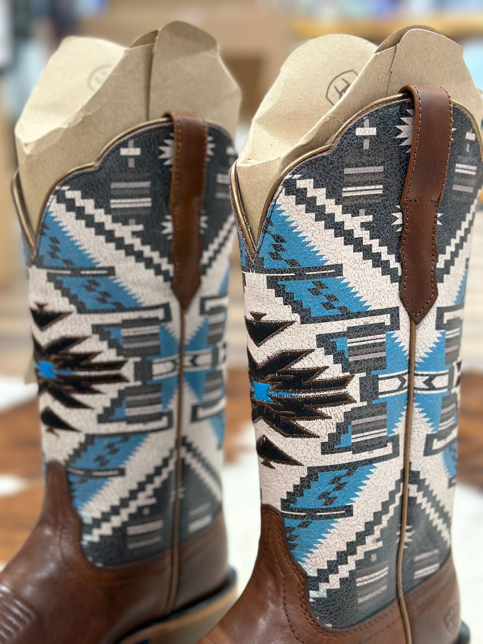 WOMENS ARIAT FRONTIER CHIMAYO DARK CHOCOLATE/RIO ARRIBA TURQUOISE