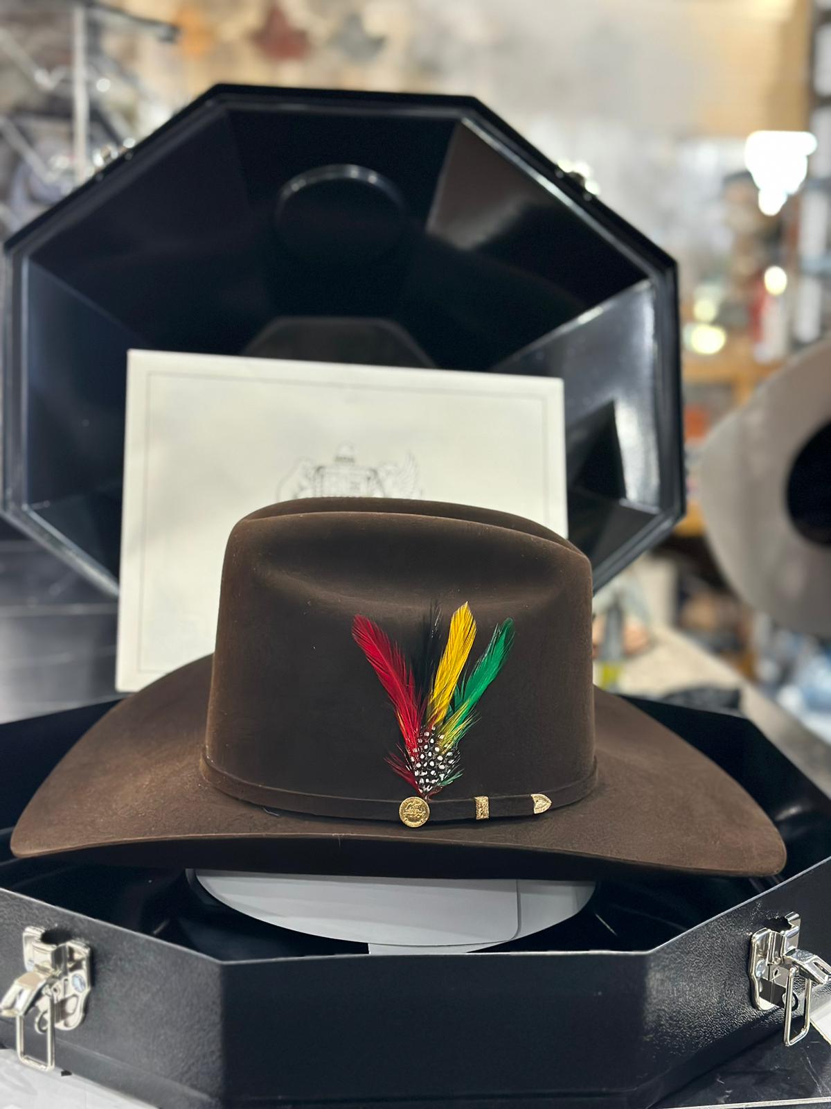 SOMBRERO COWBOY STETSON 100X EL PRESIDENTE VIENTRE PLATA