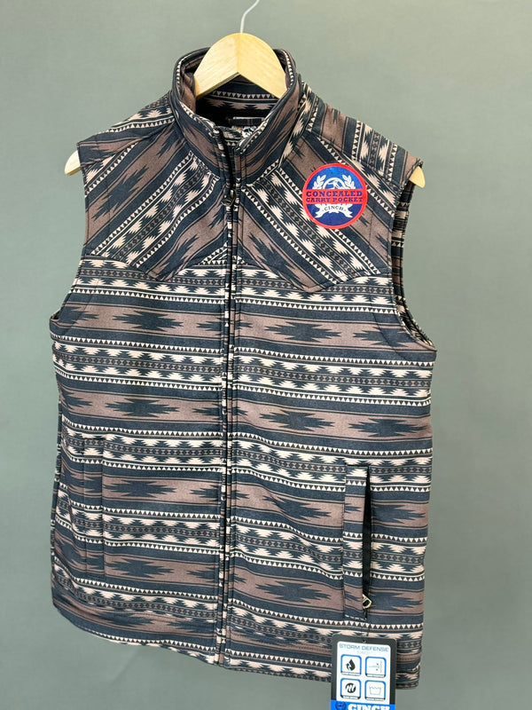 Men's Cinch Brown Aztec Vest
