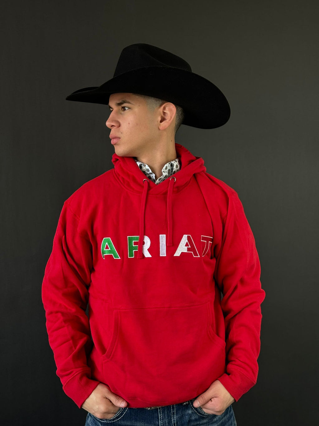 Ariat red jacket hot sale with mexican flag