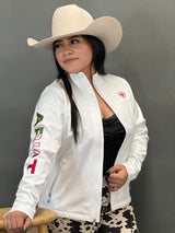 ARIAT JACKET FOR WOMEN WHITE/BLANCO TEAM MEXICO