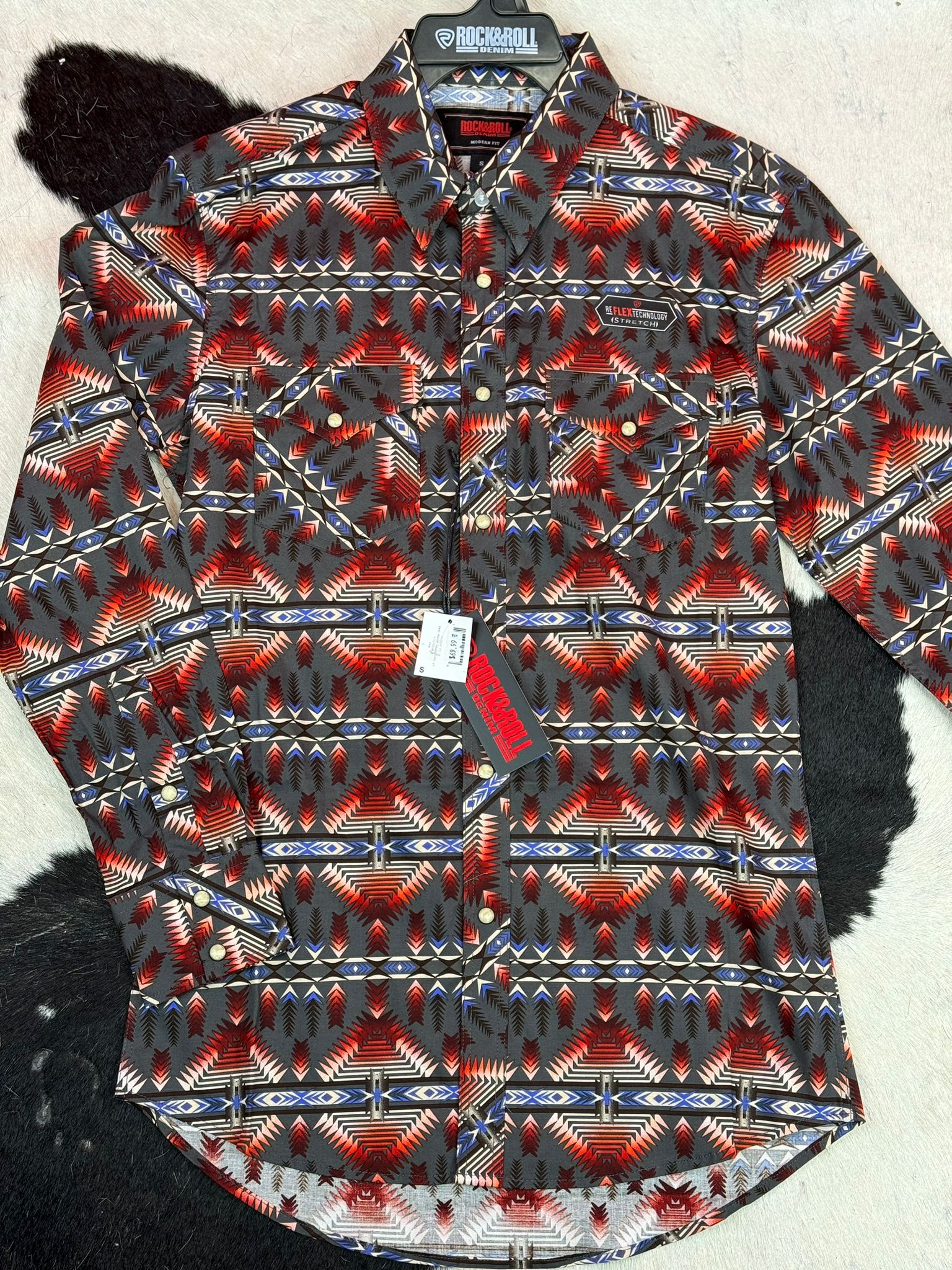 ROCK&ROLL SHIRT AZTEC WOVEN SNAP