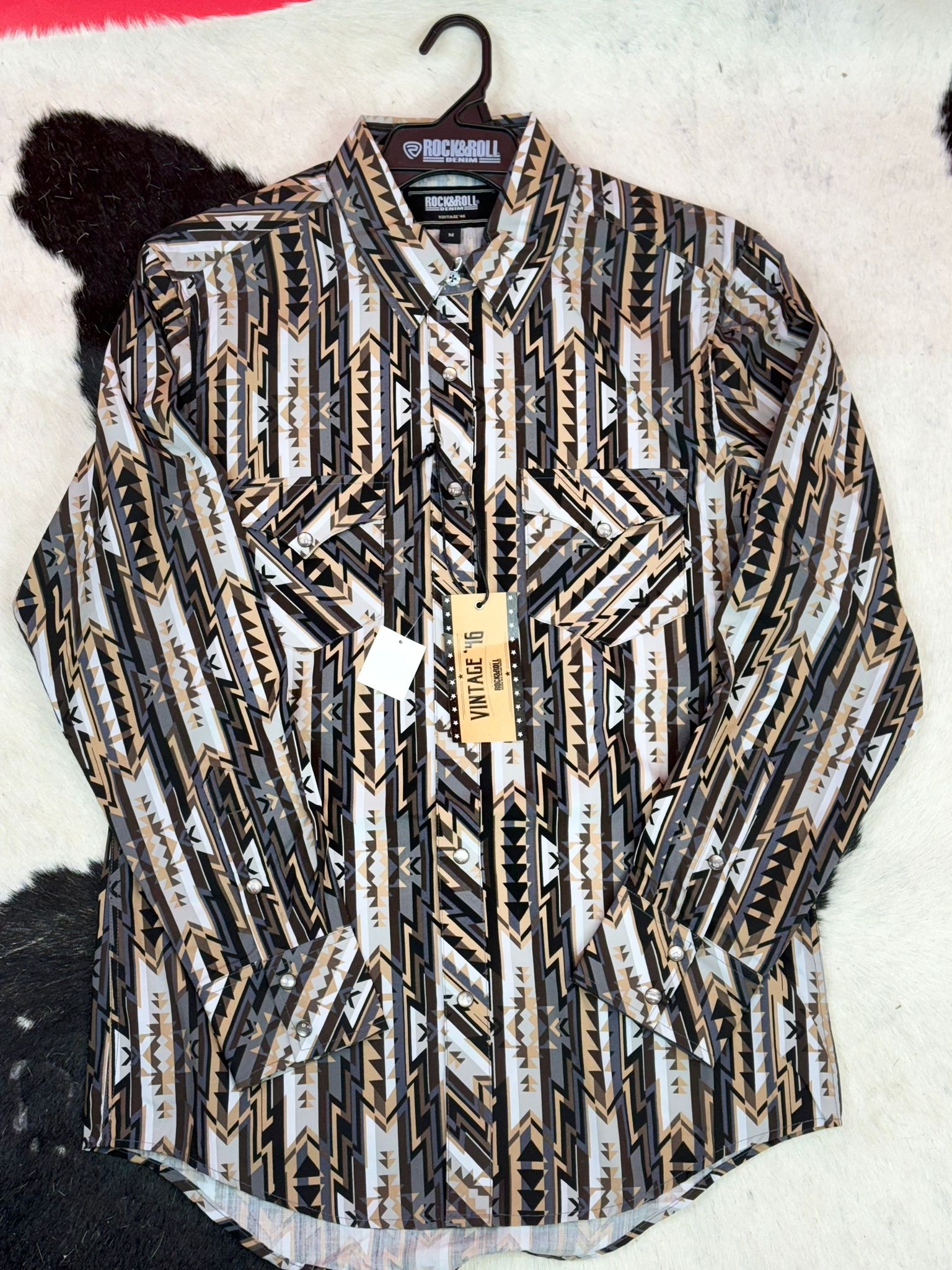 ROCK&ROLL SHIRT AZTEC VINTAGE SNAP