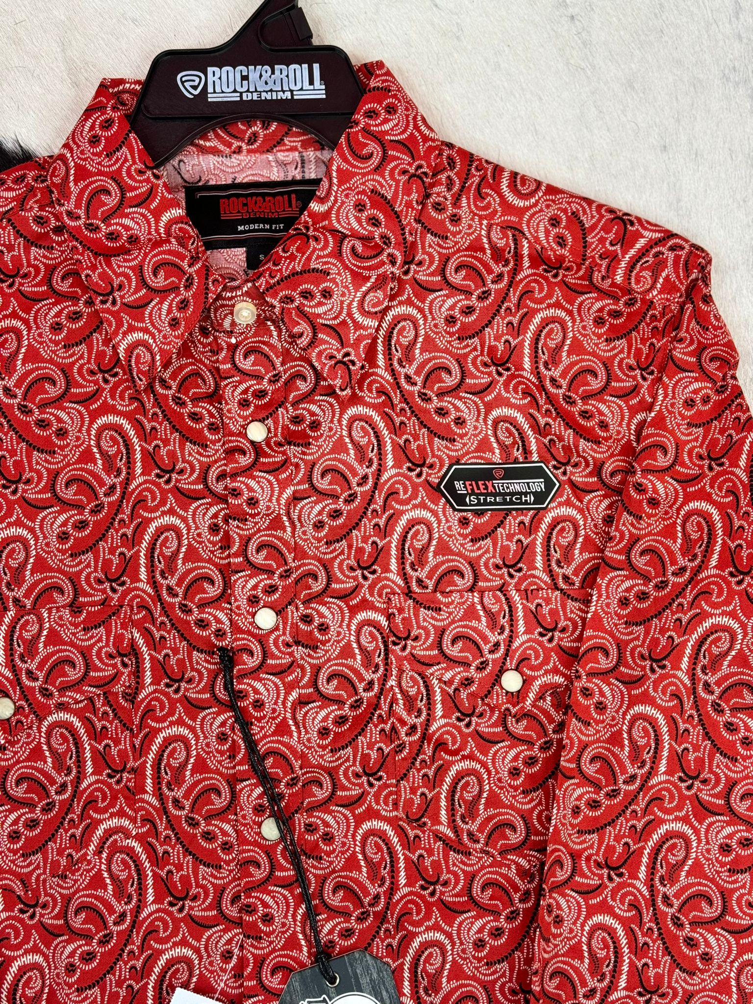 ROCK&ROLL SHIRT PAISLEY DALE SNAP