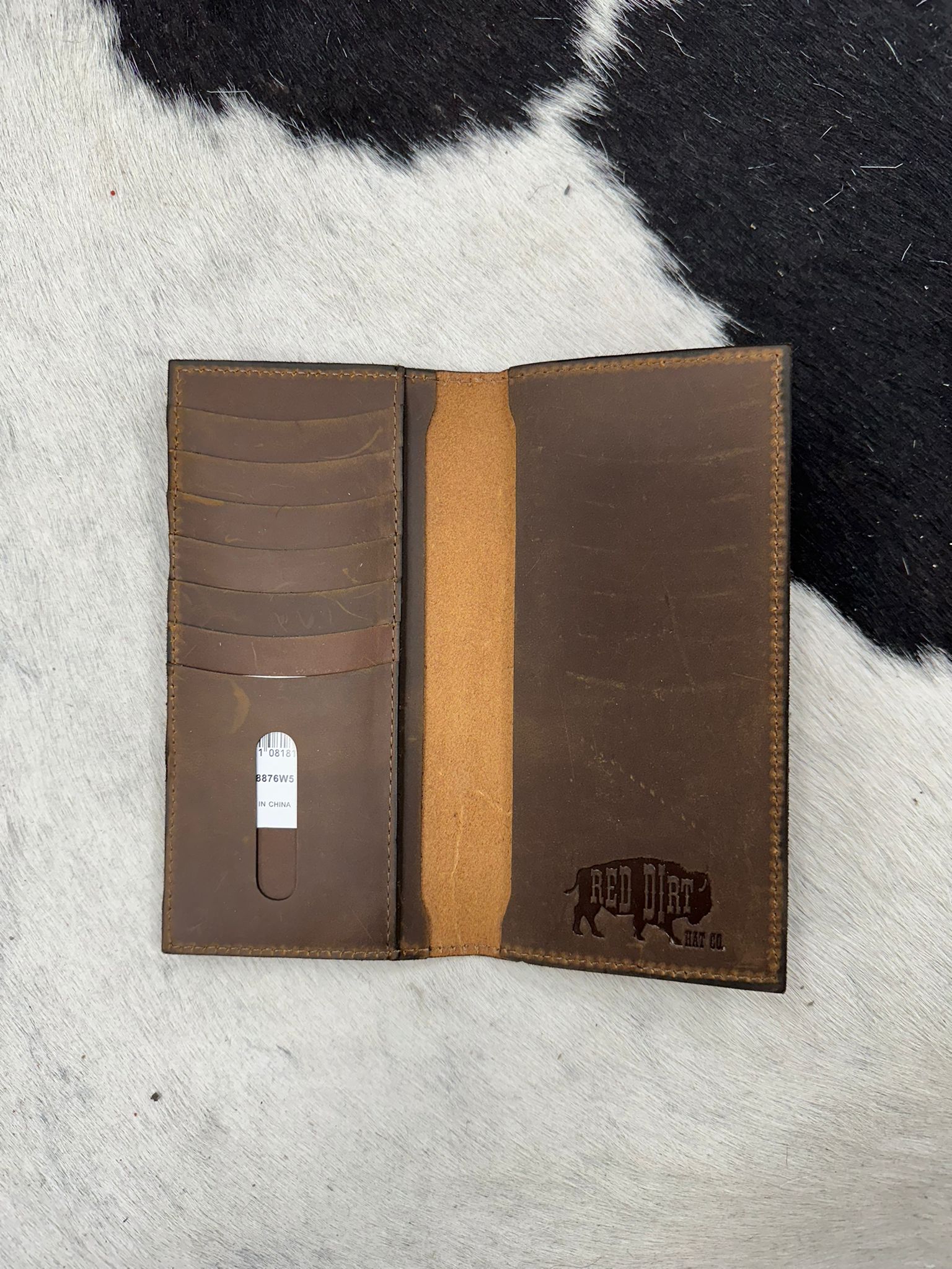 RED DIRT WALLET GENUINE LEATHER BROWN-GREEN