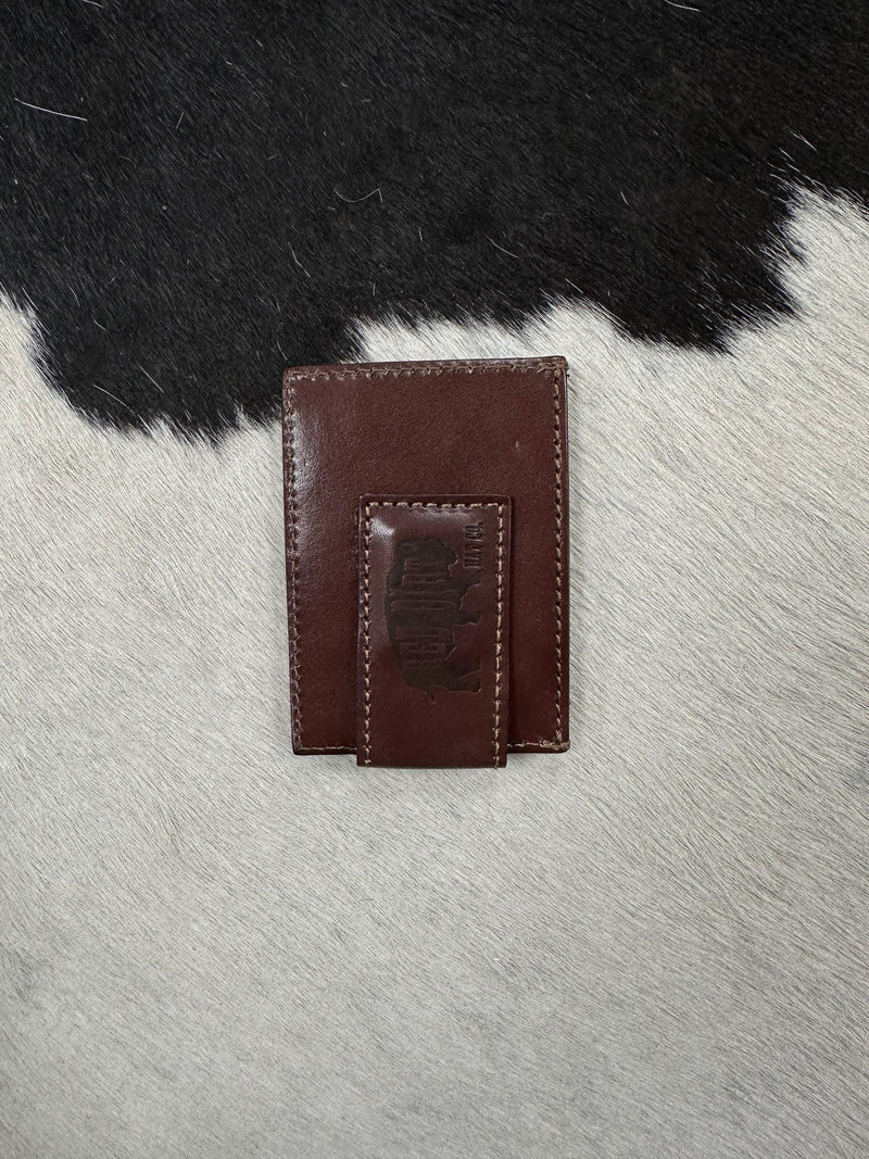RED DIRT BIFOLD WALLET GENUINE LEATHER BROWN-BLUE