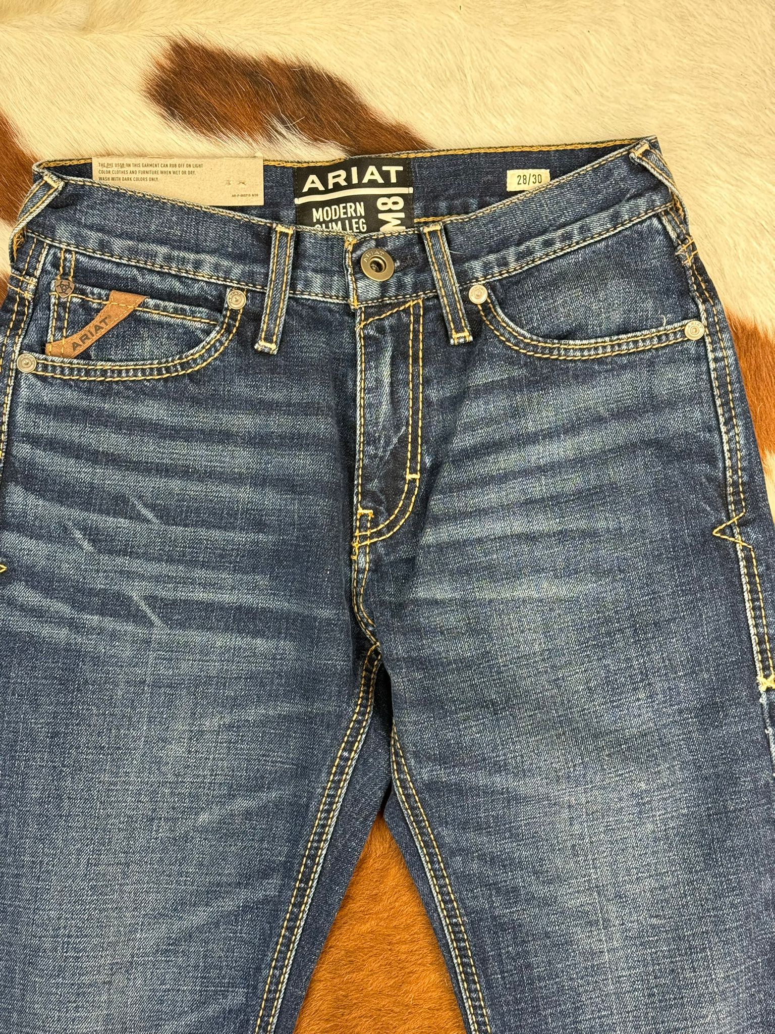 Ariat Mens Jeans Tornado M8 Modern Slim Leg