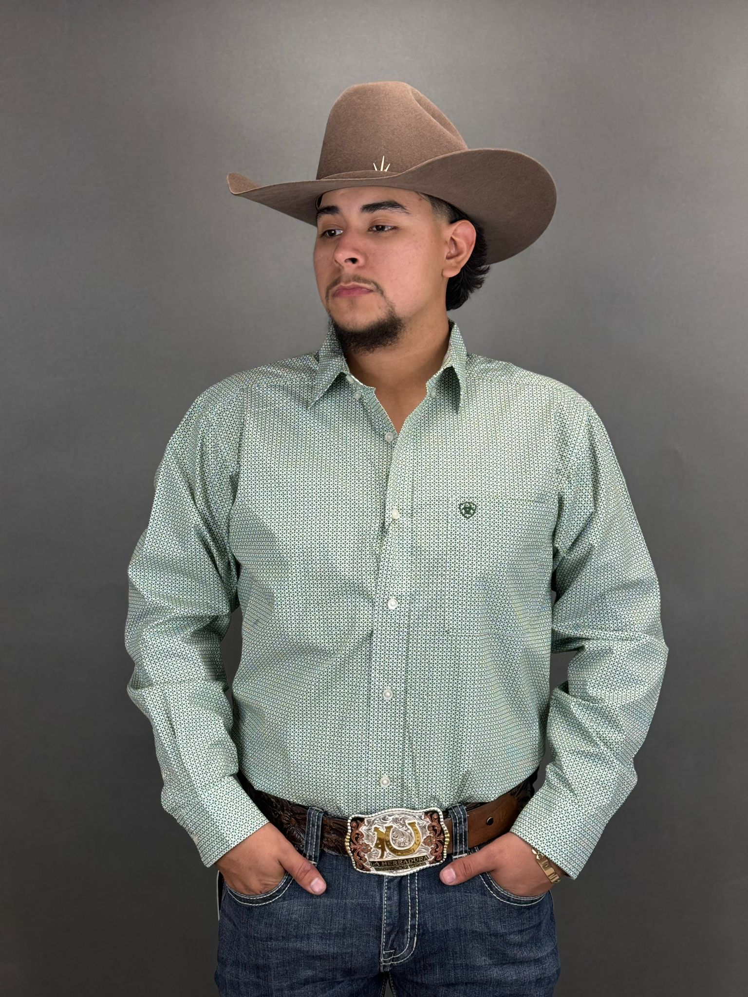 Ariat Shirt Classic EDSON JADE WHITE