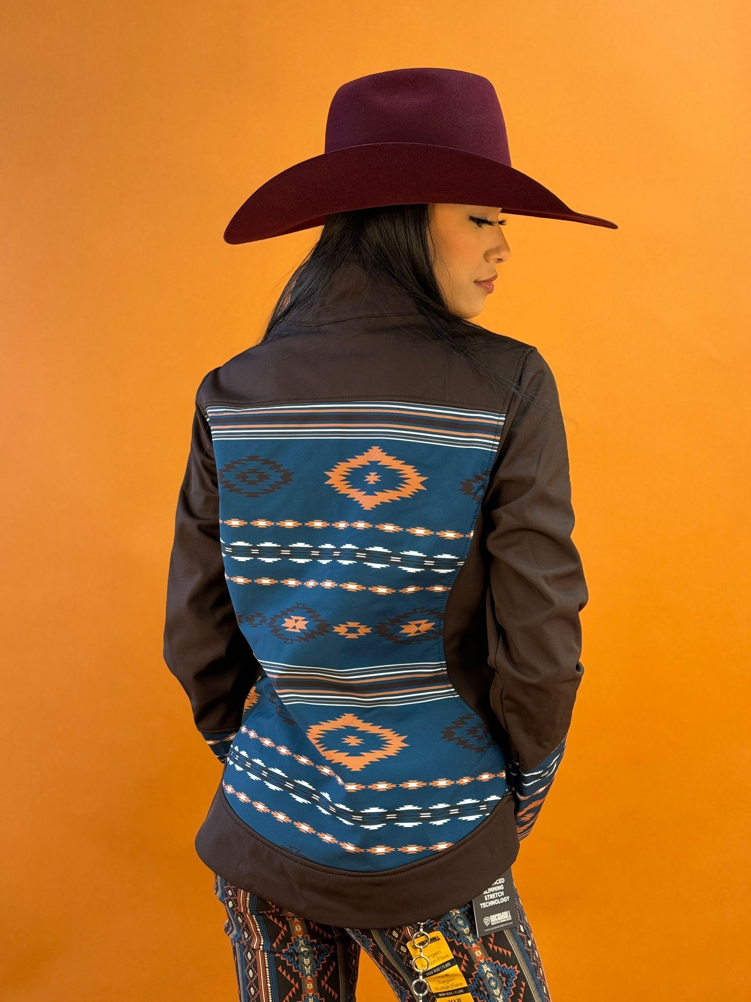 Chaqueta Cinch para mujer Tam Logo Aztec Softshell