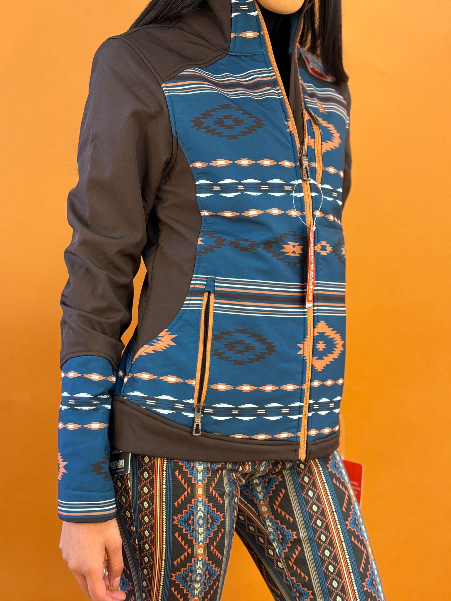 Chaqueta Cinch para mujer Tam Logo Aztec Softshell