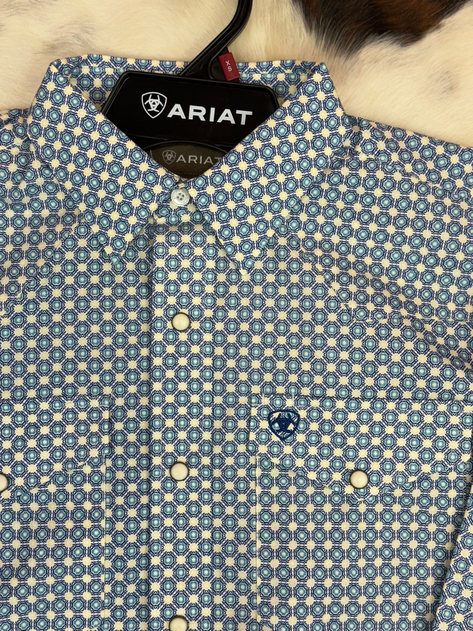 Ariat Shirt Classic PARKS SNAP LONG SLEEVE LITTLE BOY BLUE