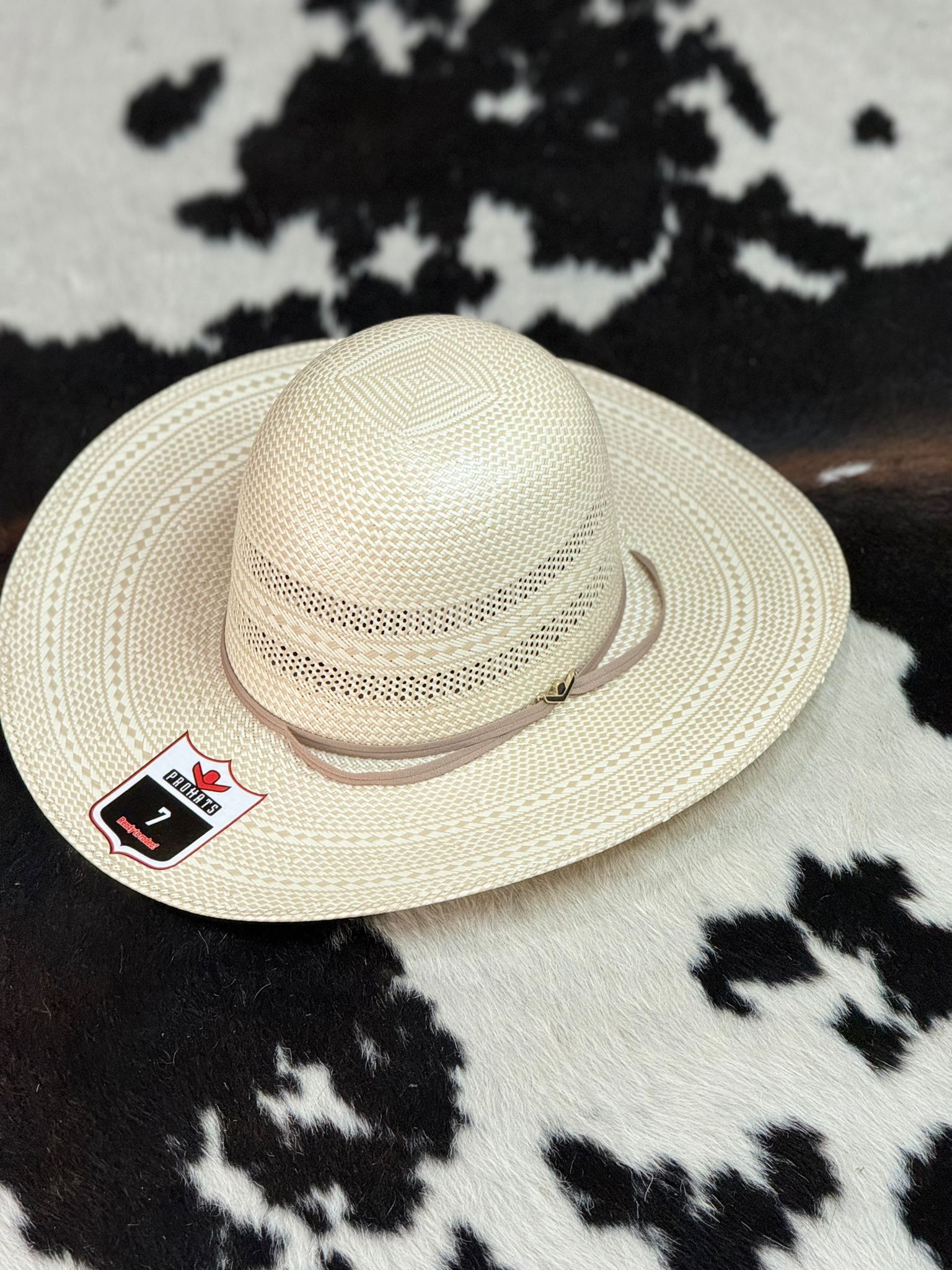 MENS PRO HATS STRAW HAT OPEN CROWN STYLE 1