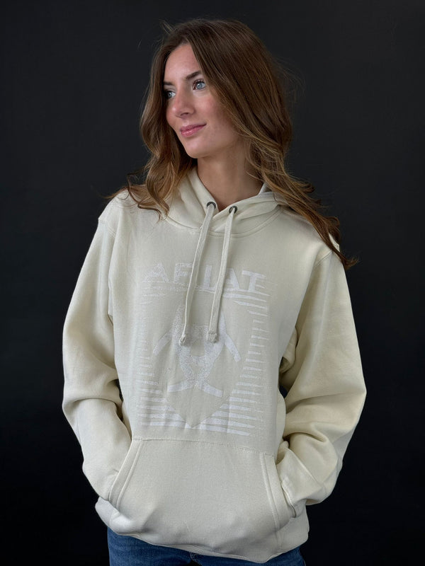 Ariat REAL FADDING LINES HOOD WHITE ONYX HOODIE