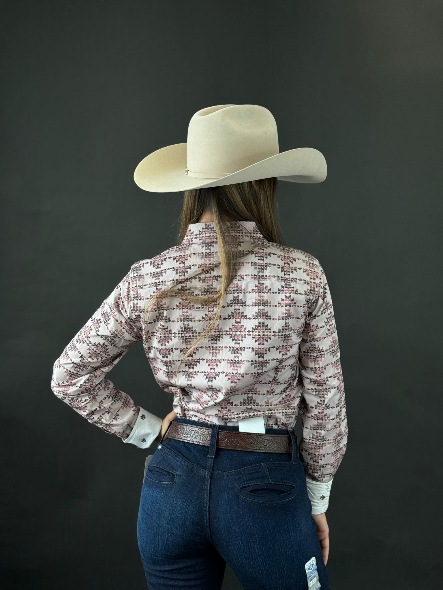 Women Ariat Kirby Long Sleeve Starlight Print Careys Pink