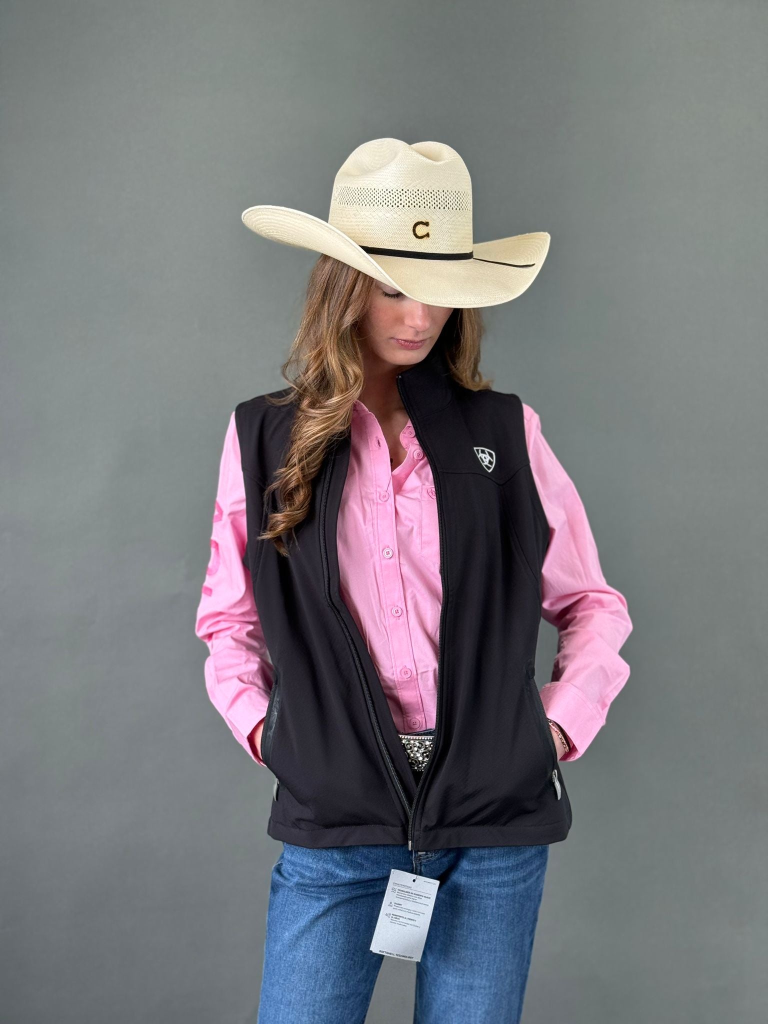 ARIAT Vest Team Softshell Black Womens