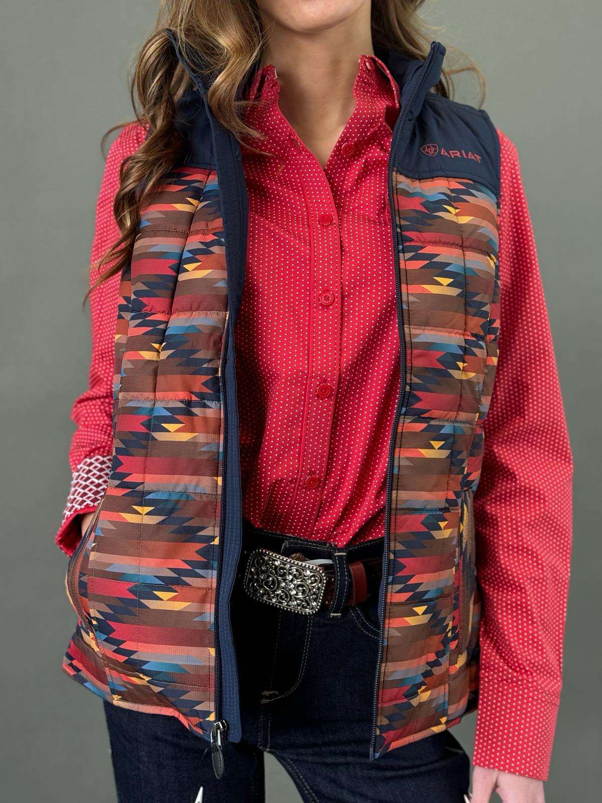 Ariat Vest. Crius Ins Mirage Print