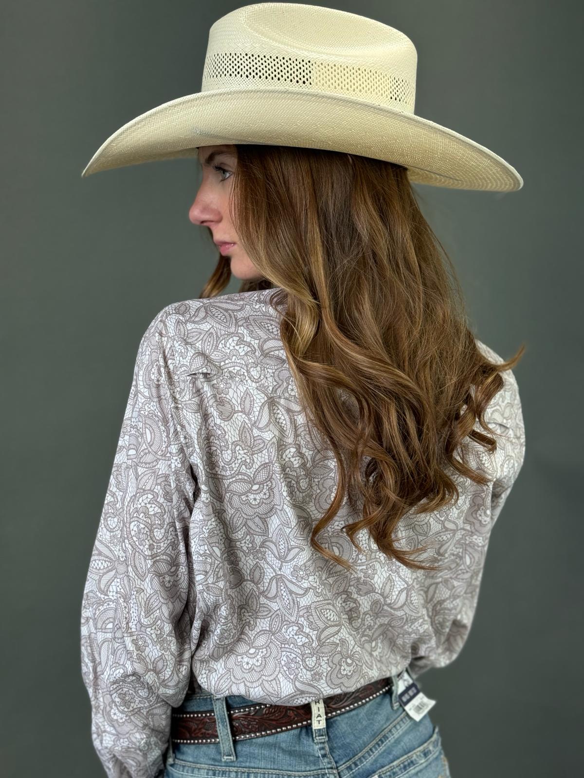 Women Ariat WESTERN VENTEK LONG SLEEVE SHIRT LACE