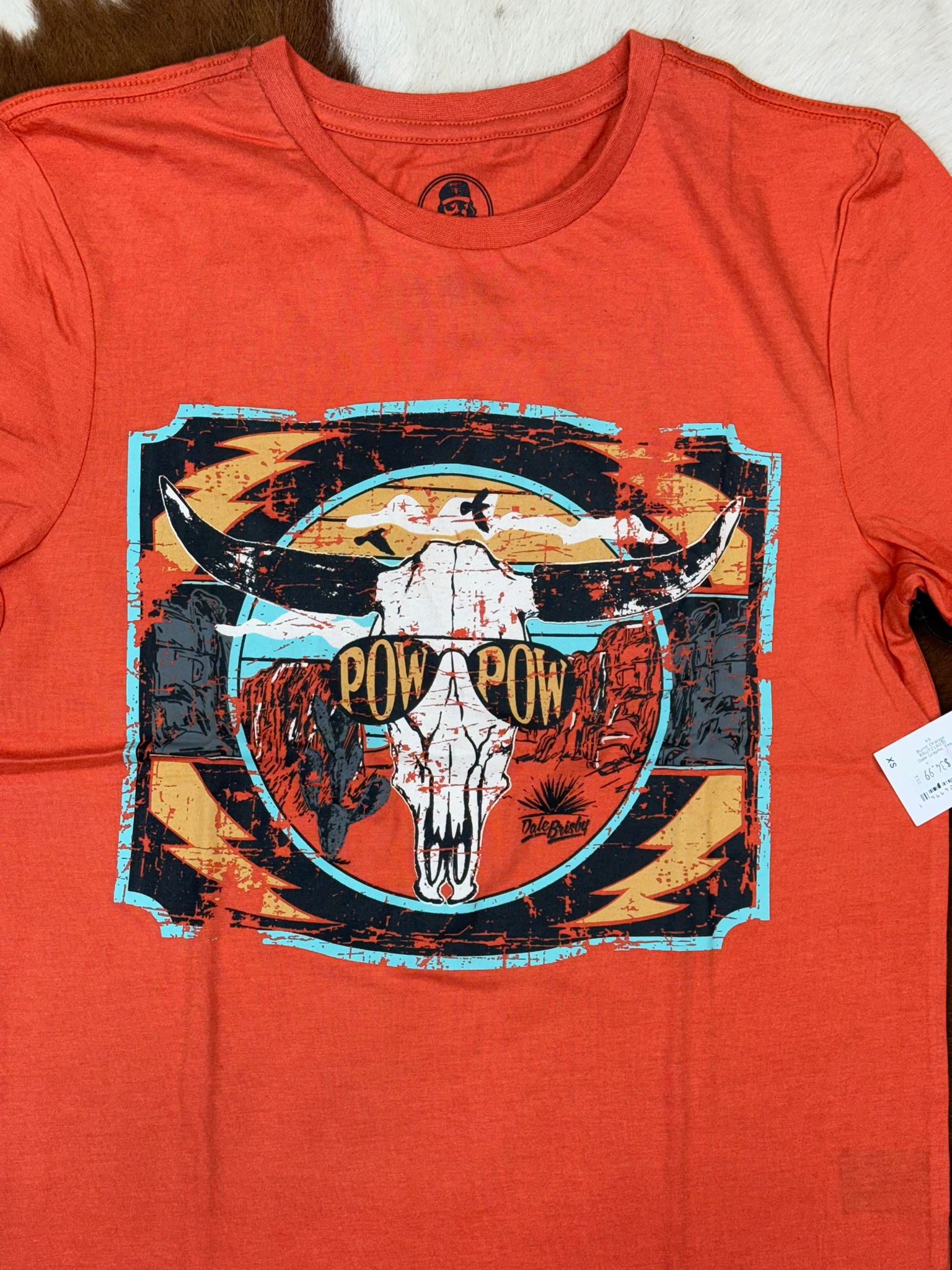 DALE BRISBY X ROCK&ROLL GRAPHIC TEE BURNT ORANGE SHORT SLEEVE T-SHIRT