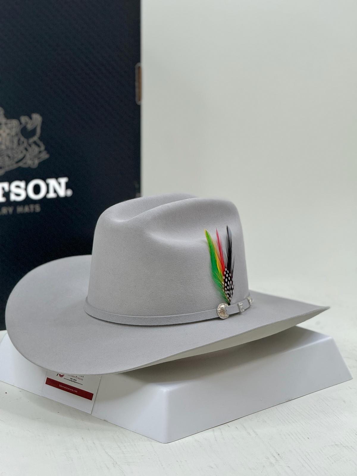 STETSON COWBOY HAT SHASTA 10X MIST GREY