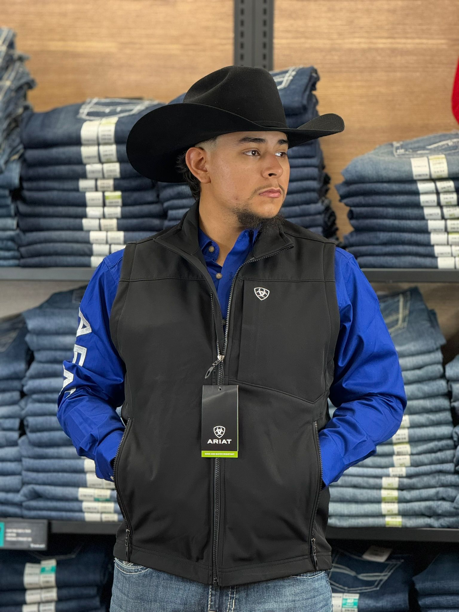 Chaleco Softshell Ariat Logo 2.0 negro