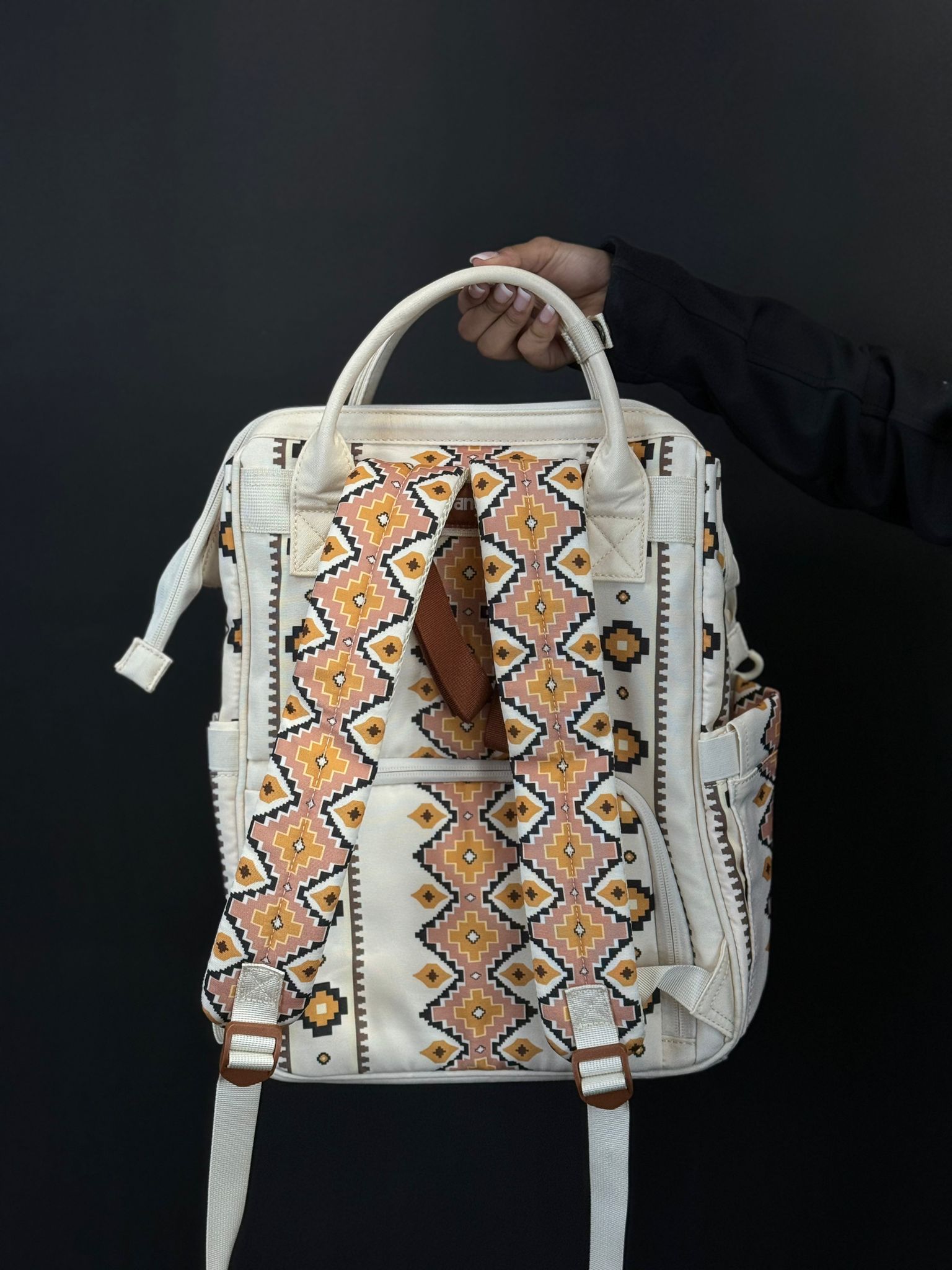 WRANGLER WHITE ORANGE MULTI AZTEC WOMEN'S HANDBAG