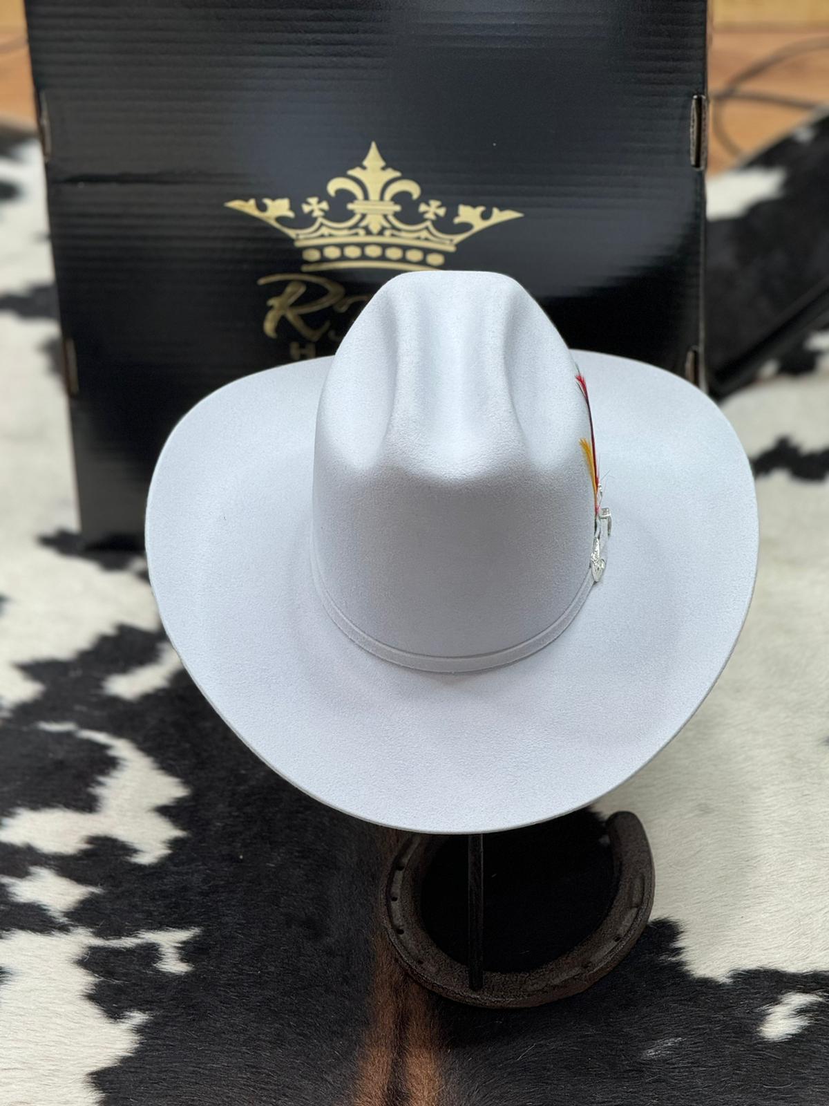 RDR COPA ALTA SILVER GREY 6X EL PATRÓN COWBOY HAT