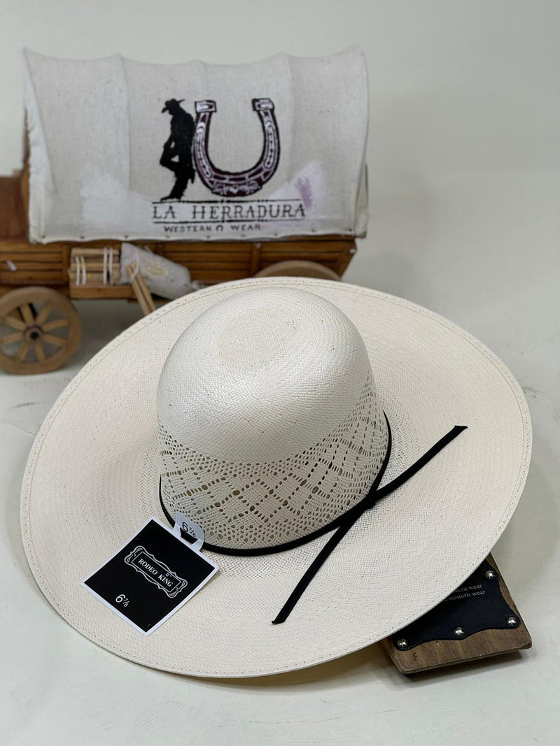 RODEO KING OPEN CROWN STYLE 4 STRAW HAT