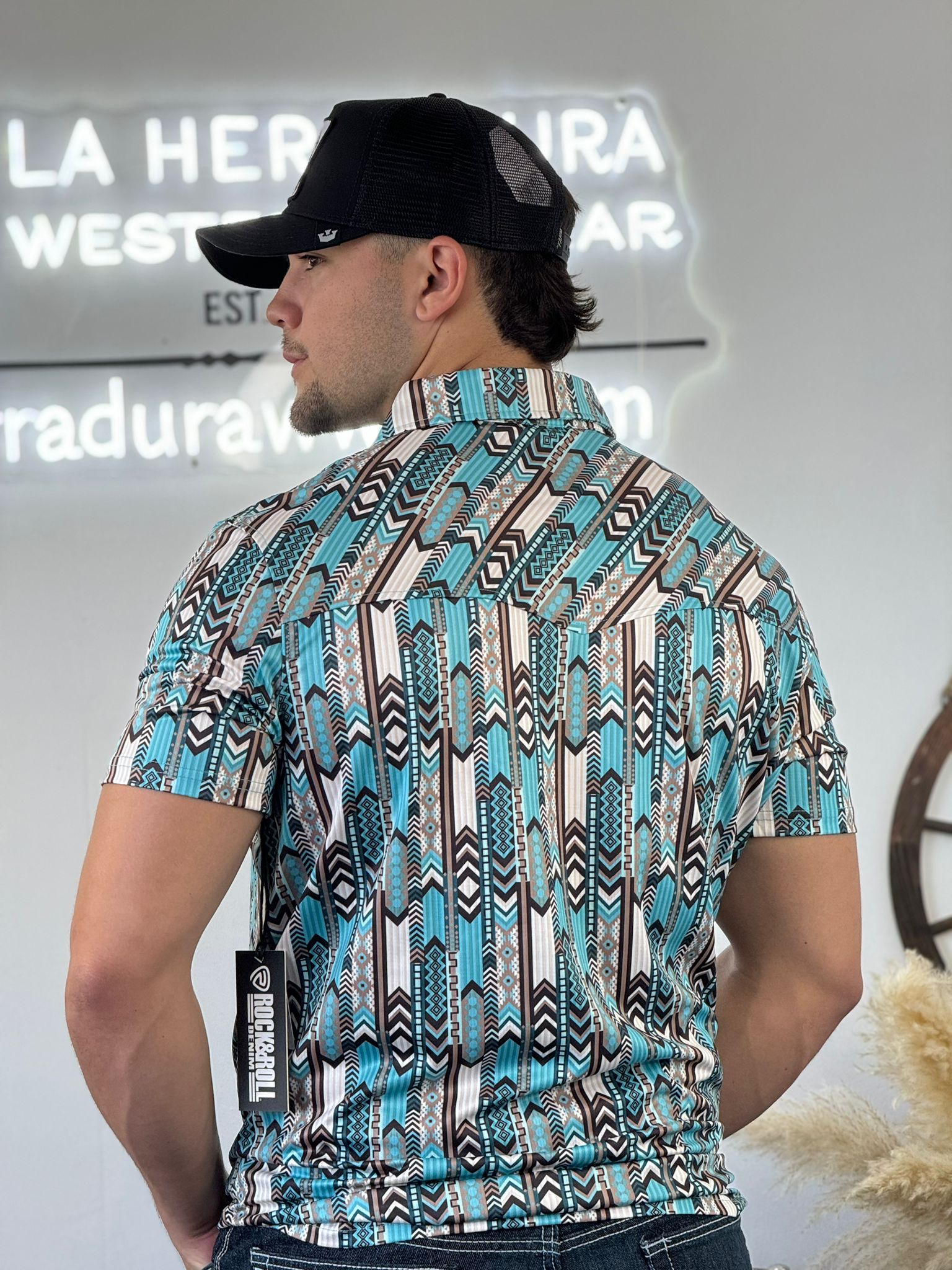 ROCK&ROLL POLO SHIRT AZTEC TEAL