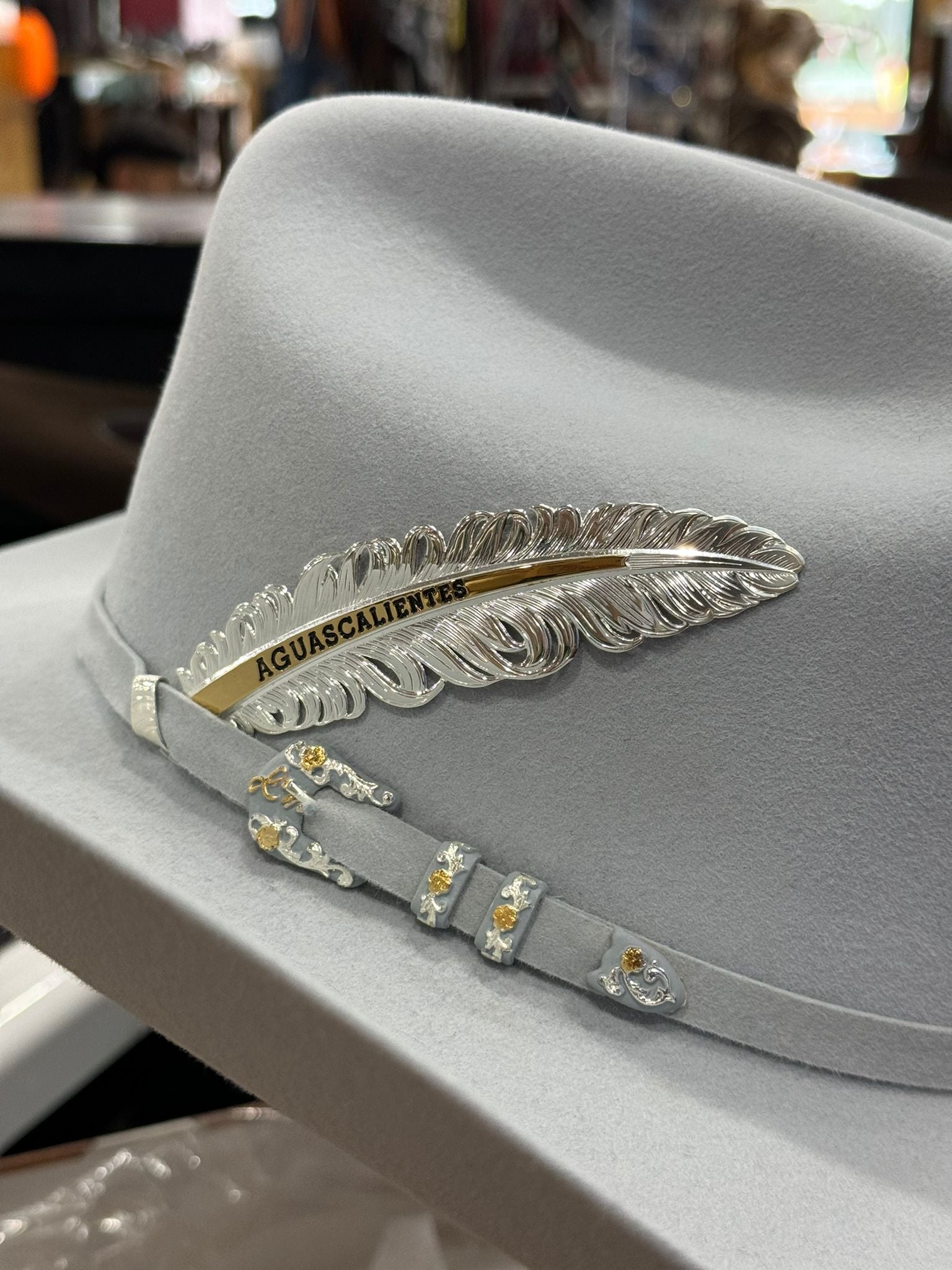 LARRY MAHAN´S 10X JERARCA COWBOY SOMBRERO PLATINO