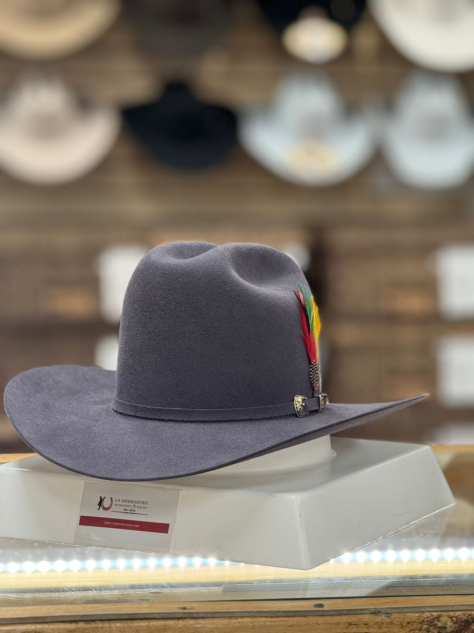 RDR 10X CHARCOAL EL PATRON TALL CROWN FELT HAT