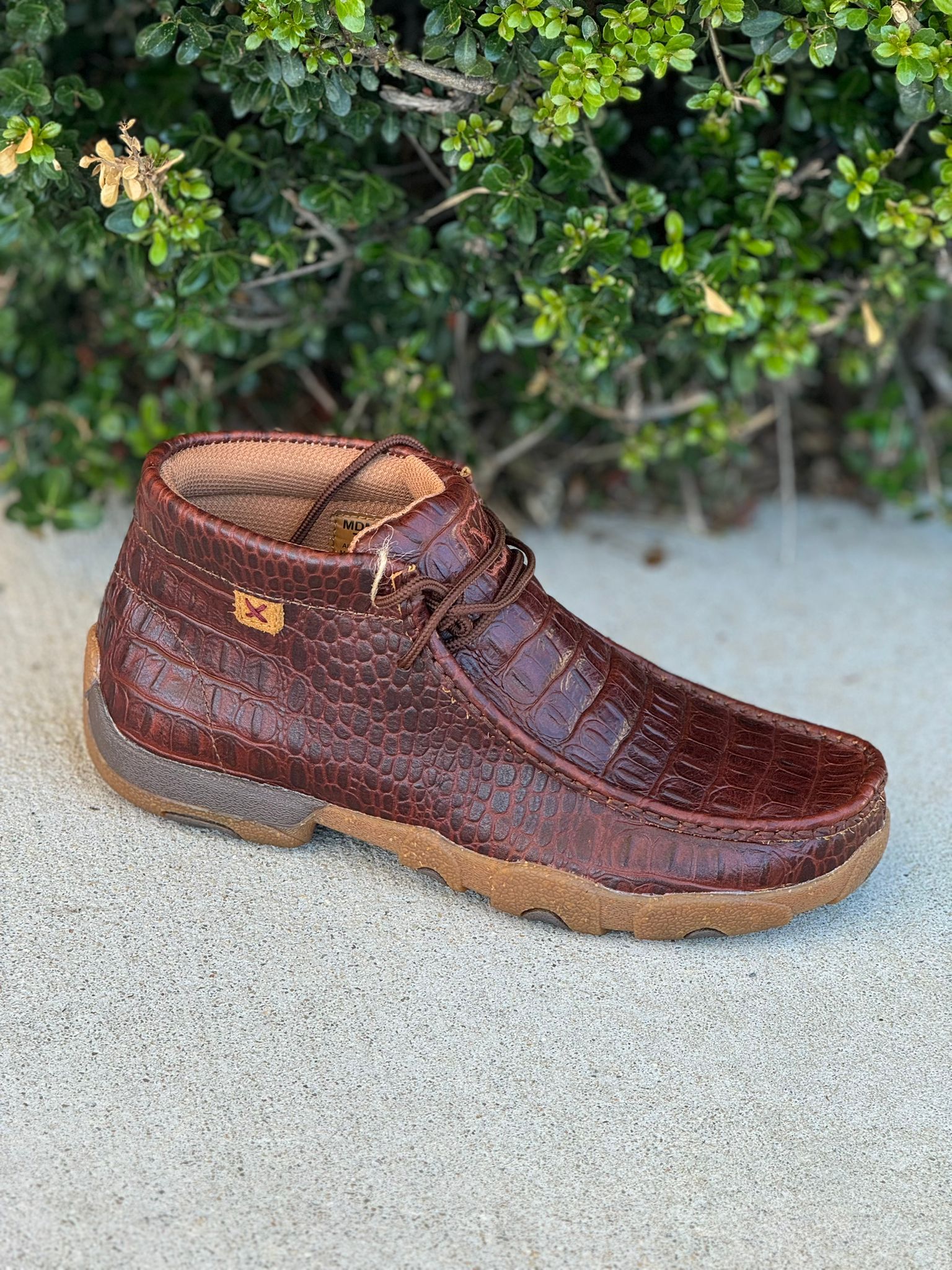 TWISTED X MENS CHUKKA DRIVING MOC GINGER CASUAL SHOE