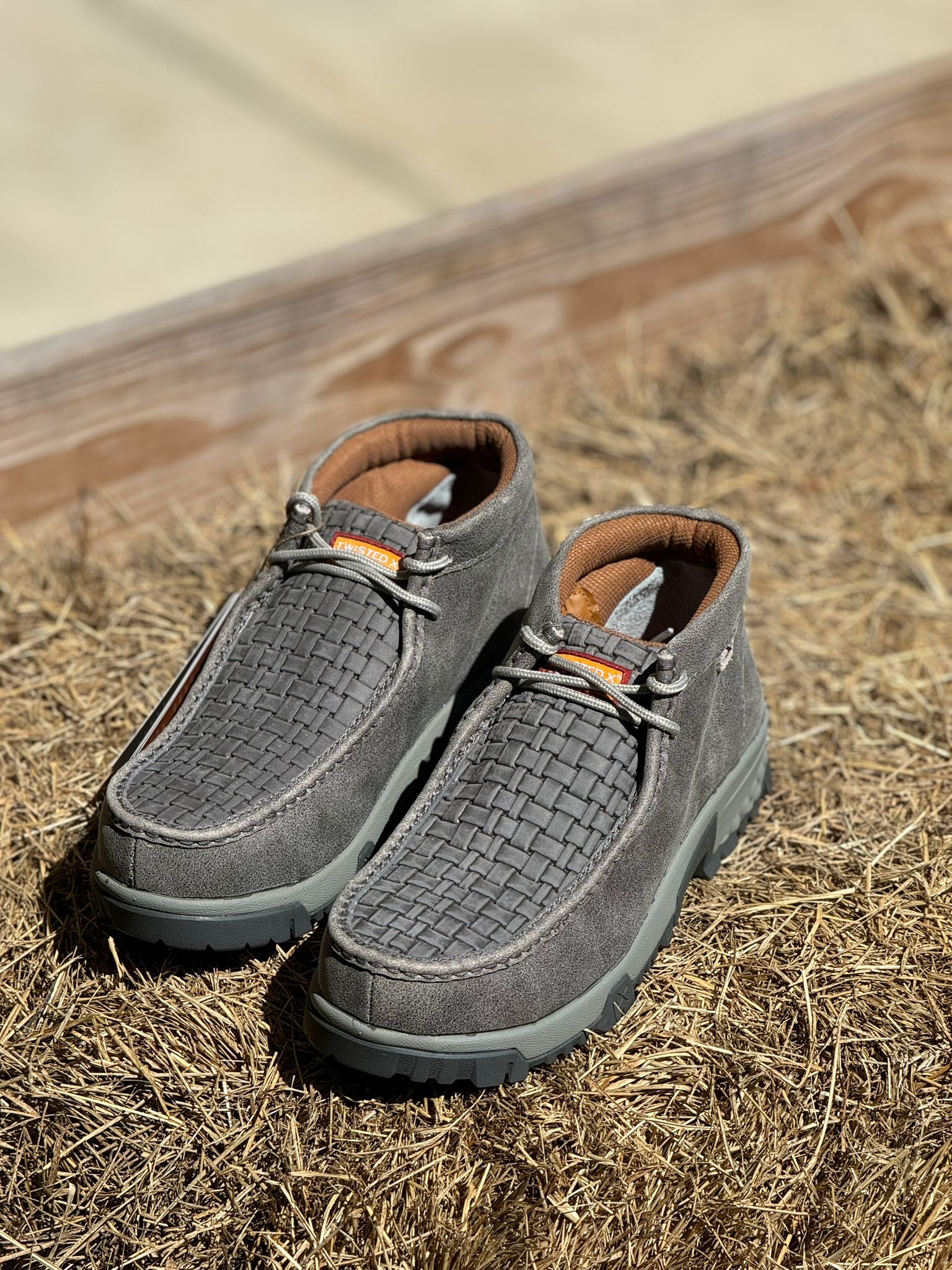 TWISTED X WORK CHUKKA DRIVING MOC GREY & GREY