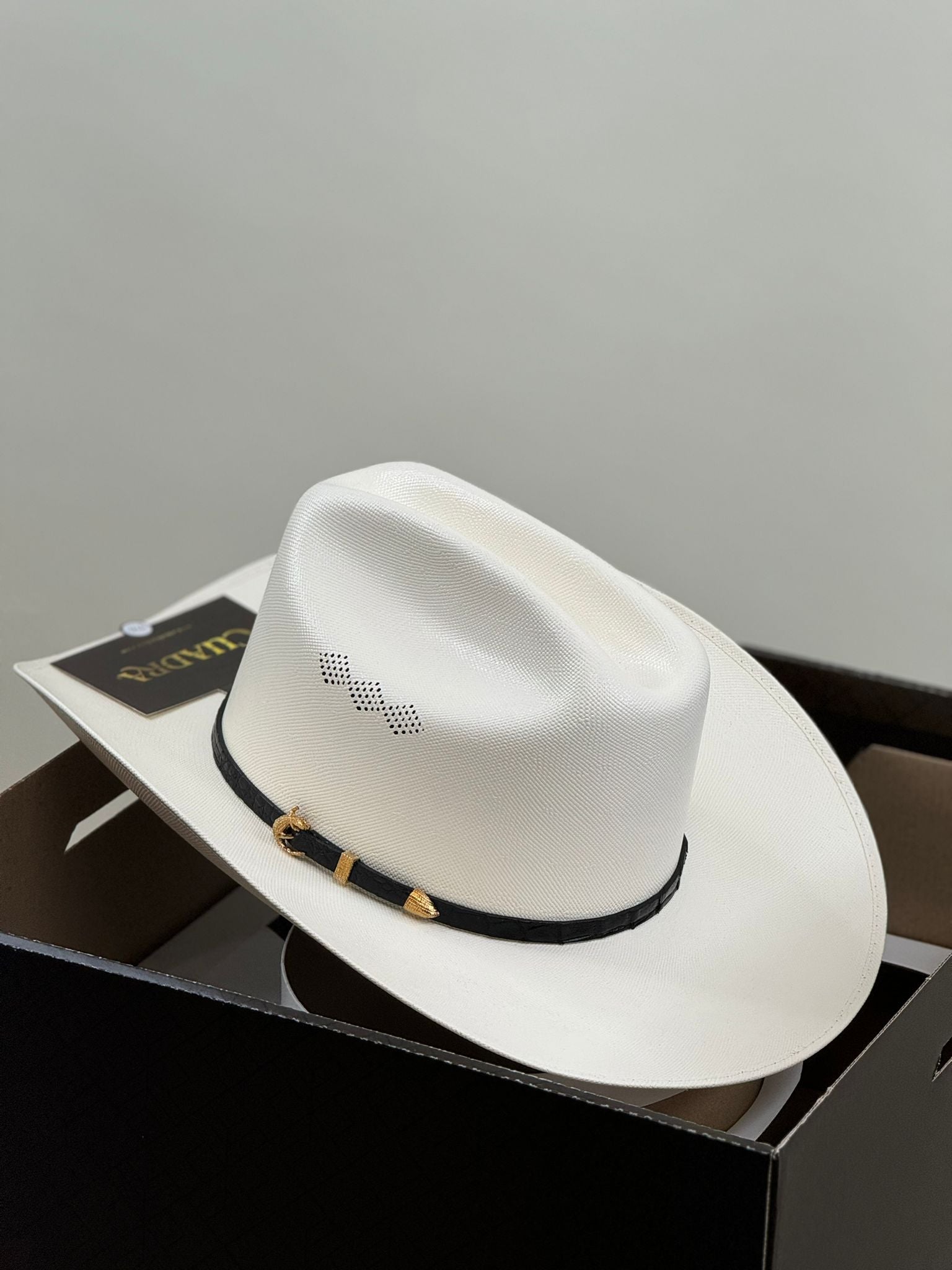 CUADRA 100X CAIMAN IVORY STRAW HAT