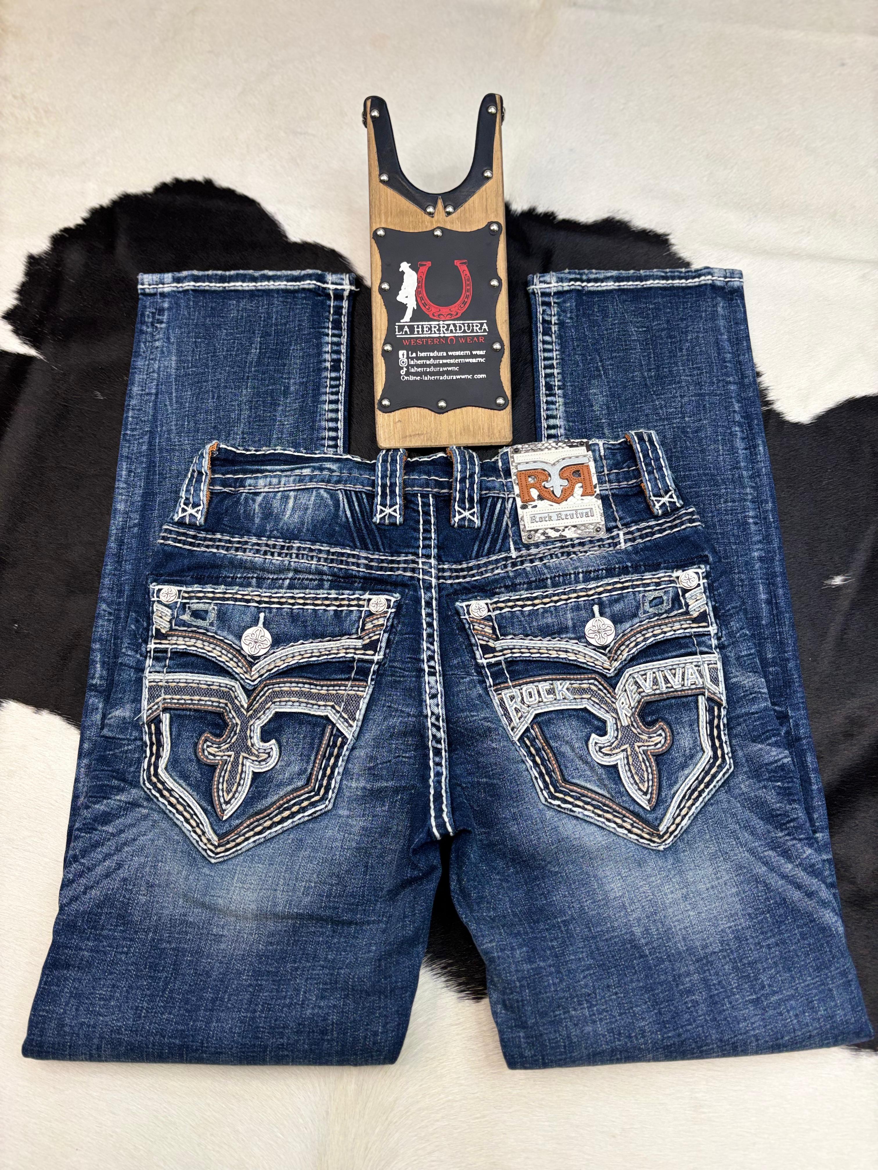 ROCK REVIVAL ADITYA STRAIGHT JEANS