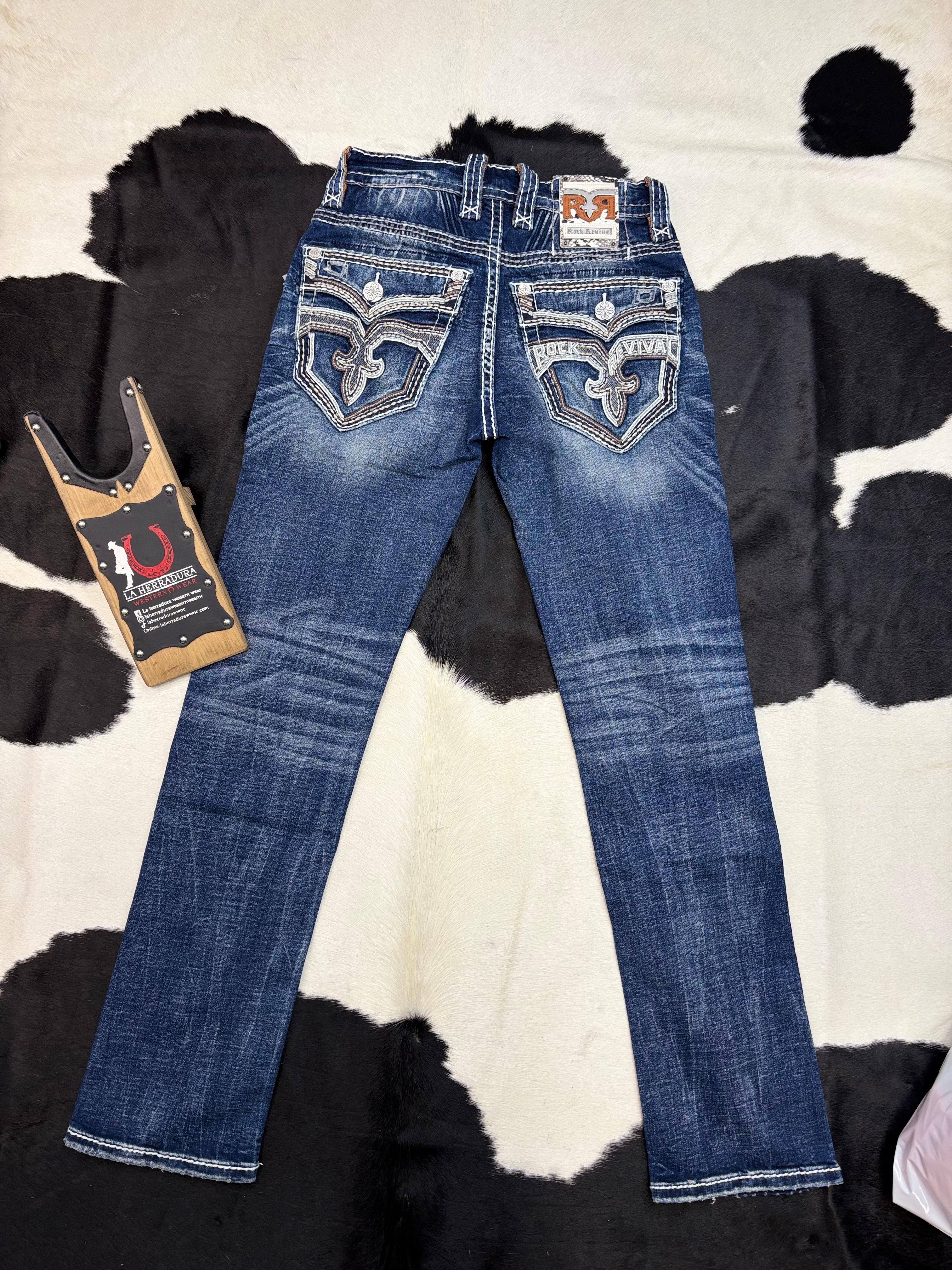 ROCK REVIVAL ADITYA STRAIGHT JEANS