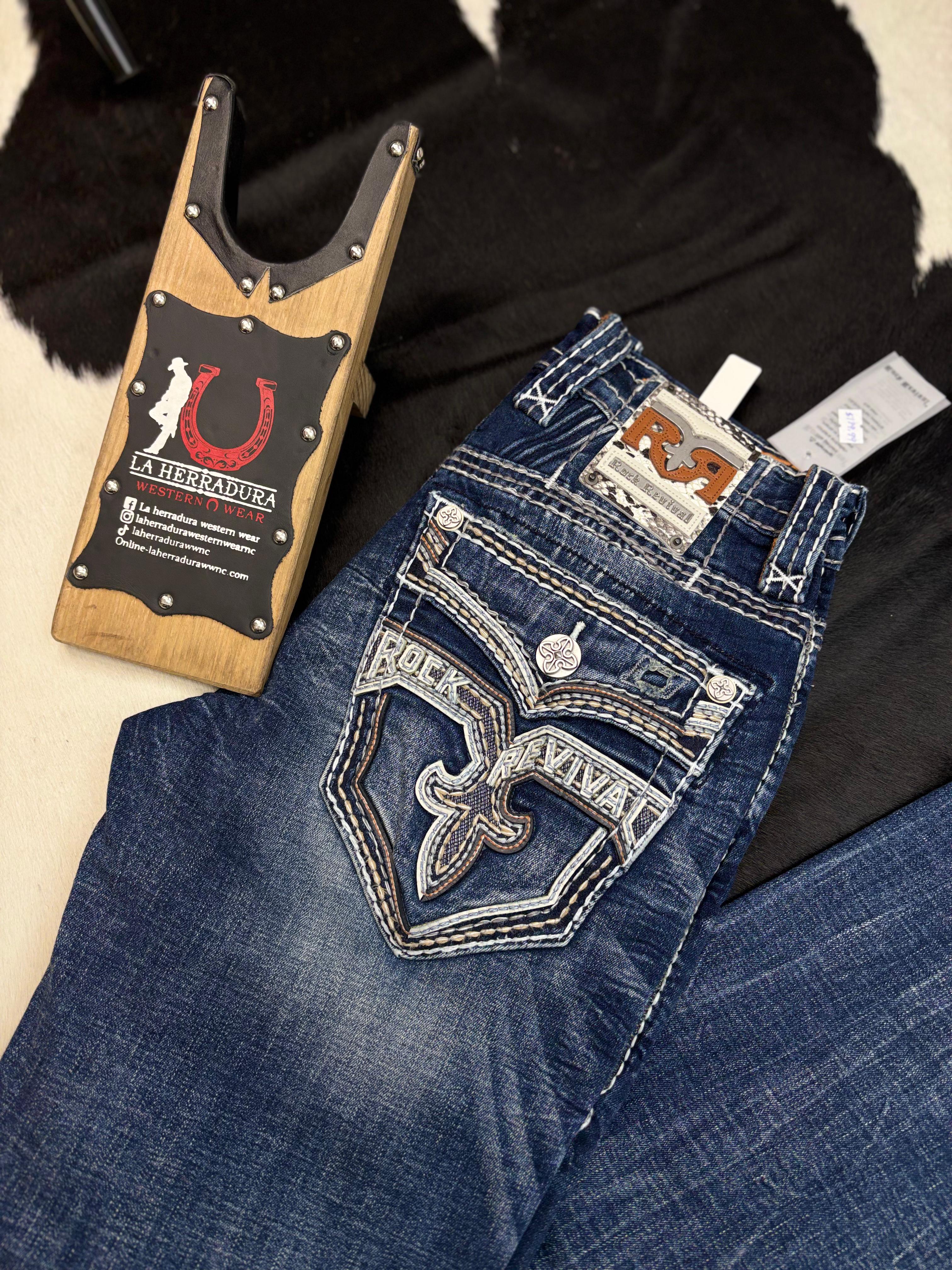 ROCK REVIVAL ADITYA STRAIGHT JEANS