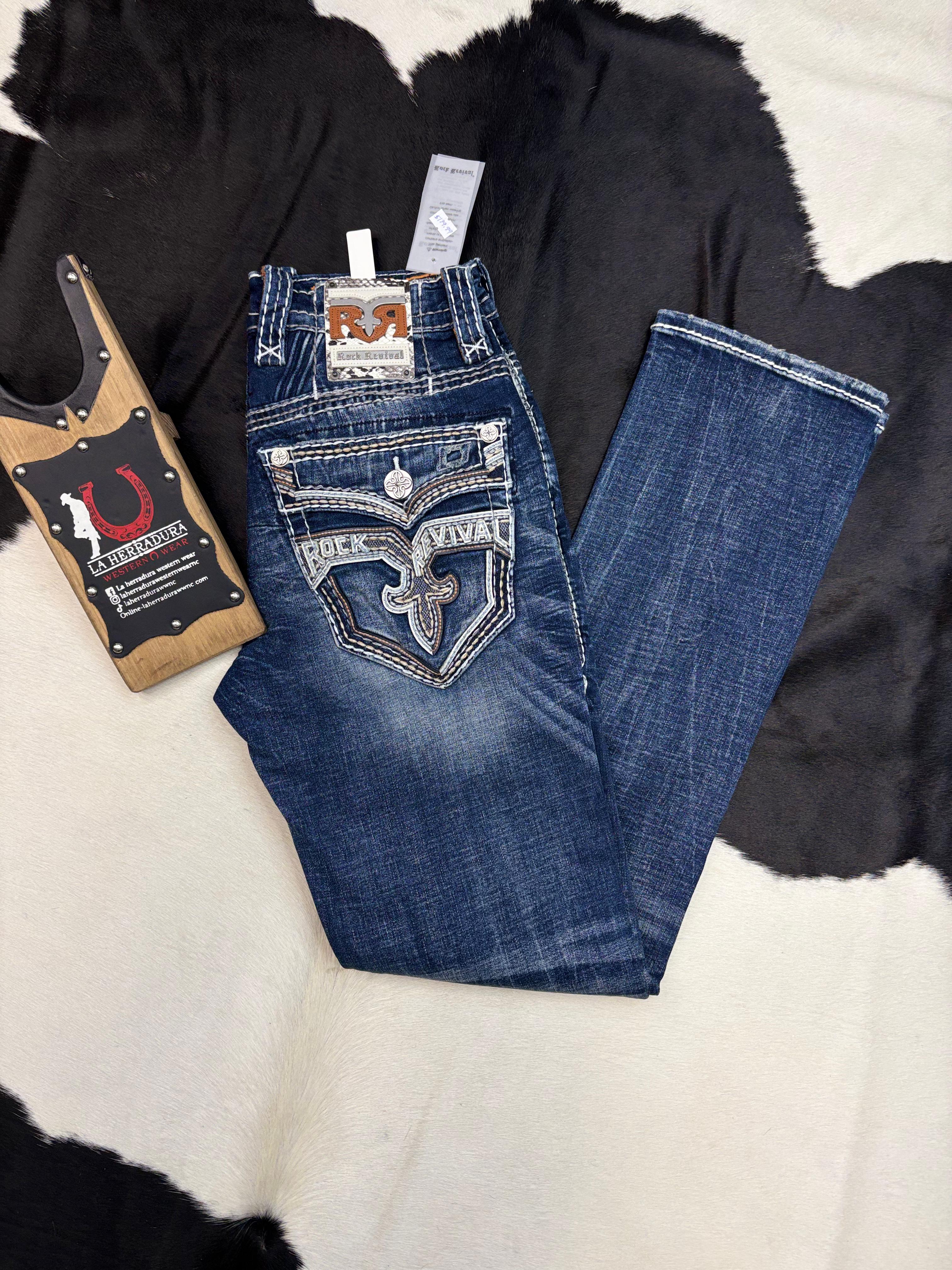 ROCK REVIVAL ADITYA STRAIGHT JEANS