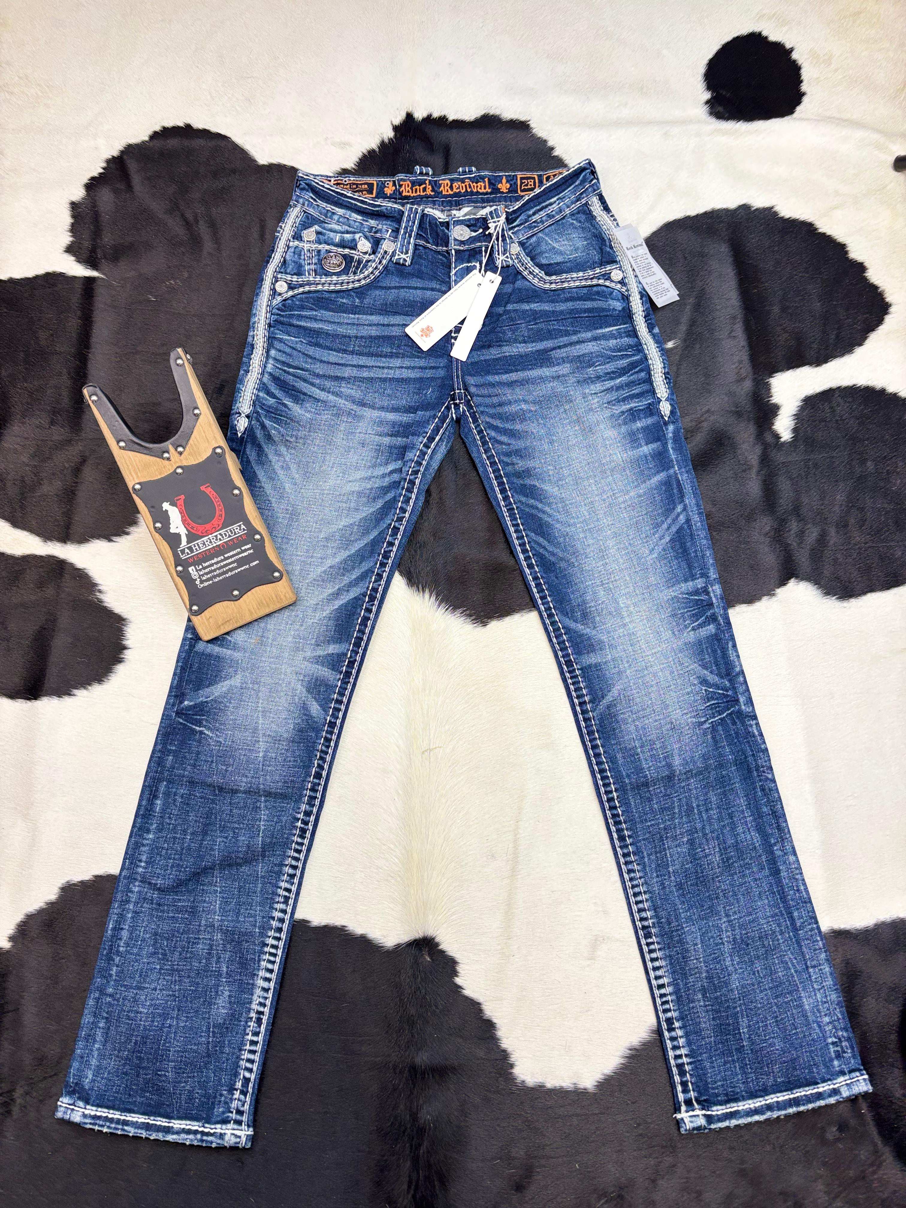 ROCK REVIVAL ADITYA STRAIGHT JEANS