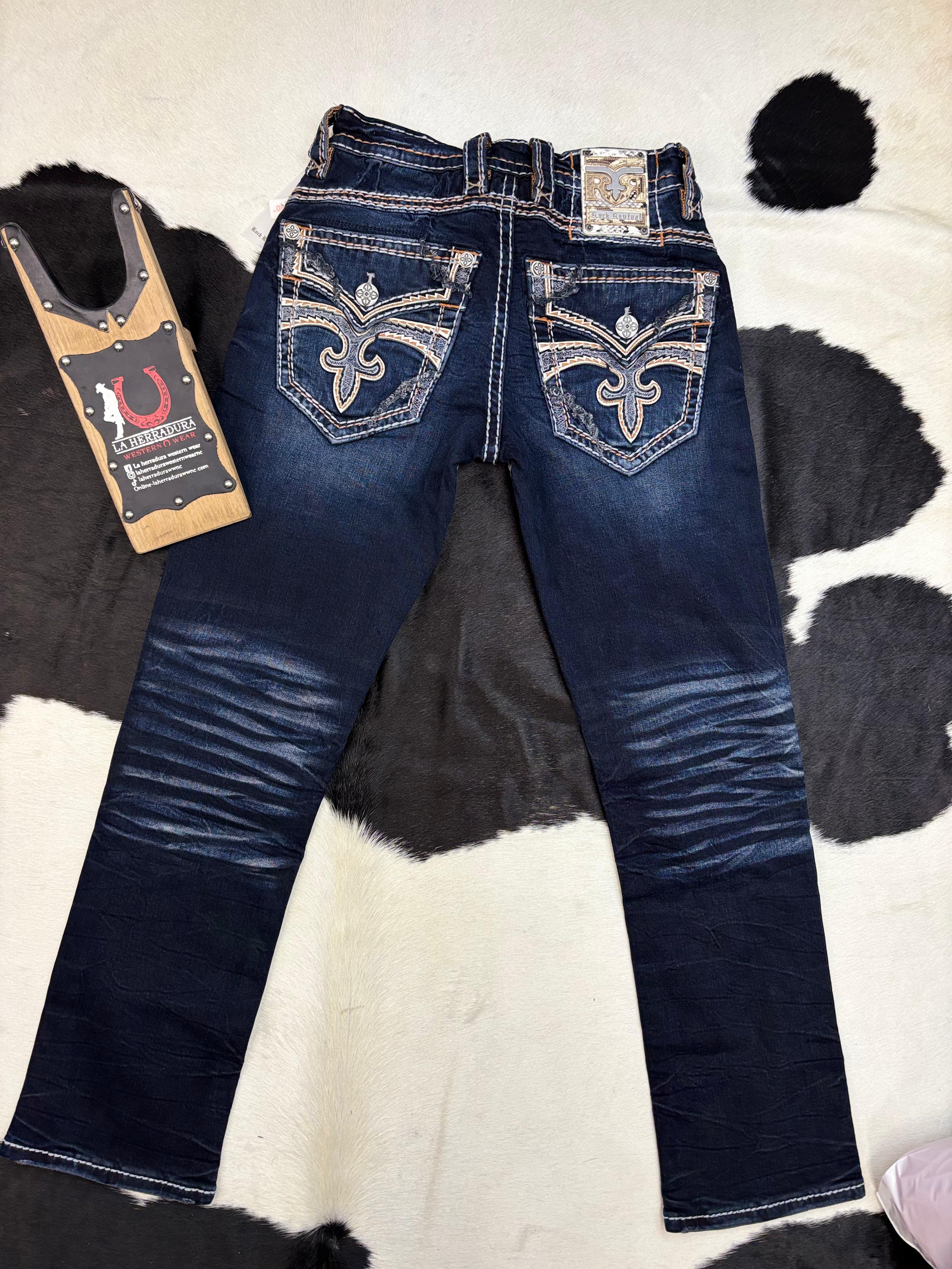 ROCK REVIVAL THEODORE STRAIGHT MEN JEANS