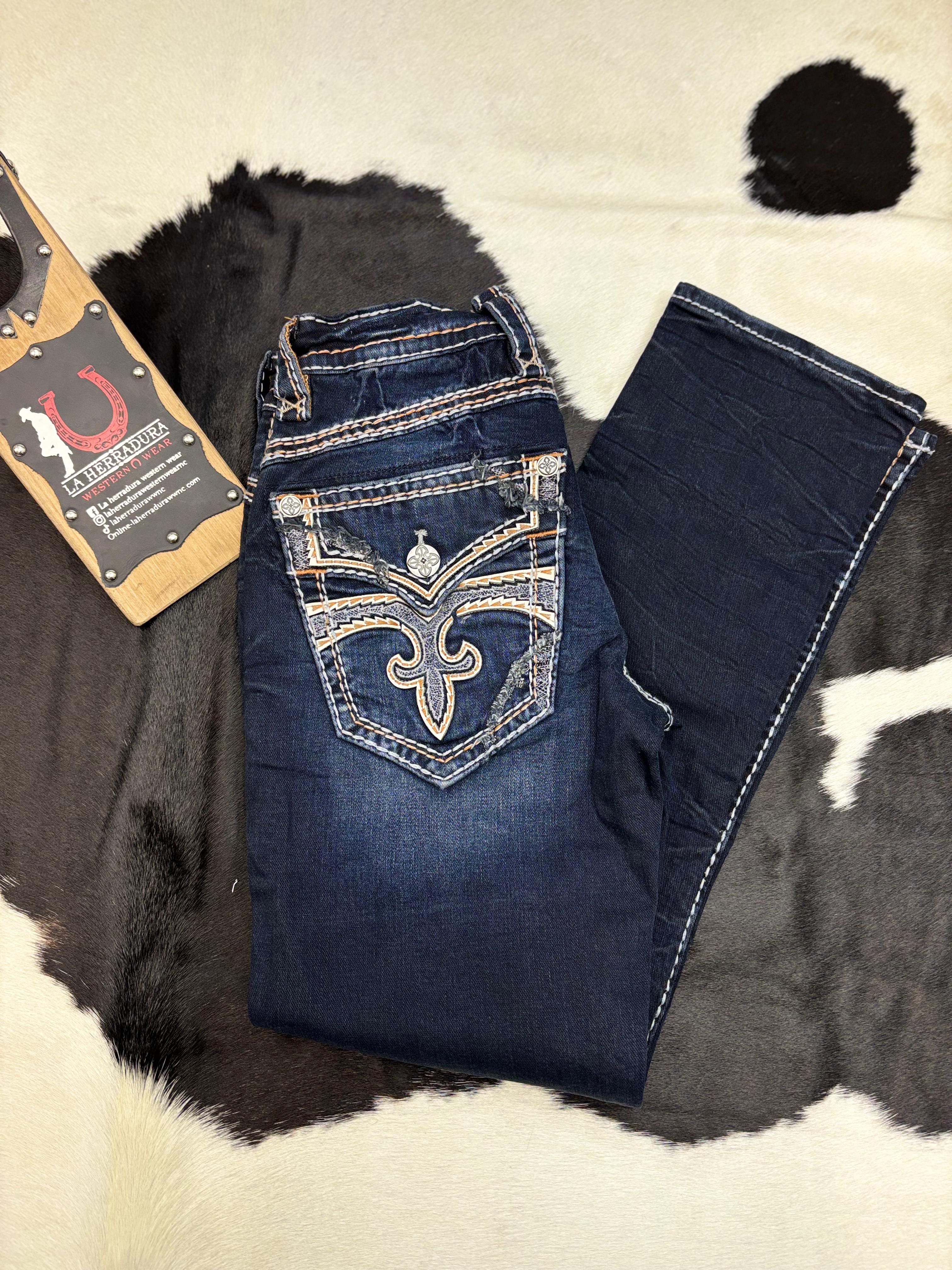 ROCK REVIVAL THEODORE STRAIGHT MEN JEANS