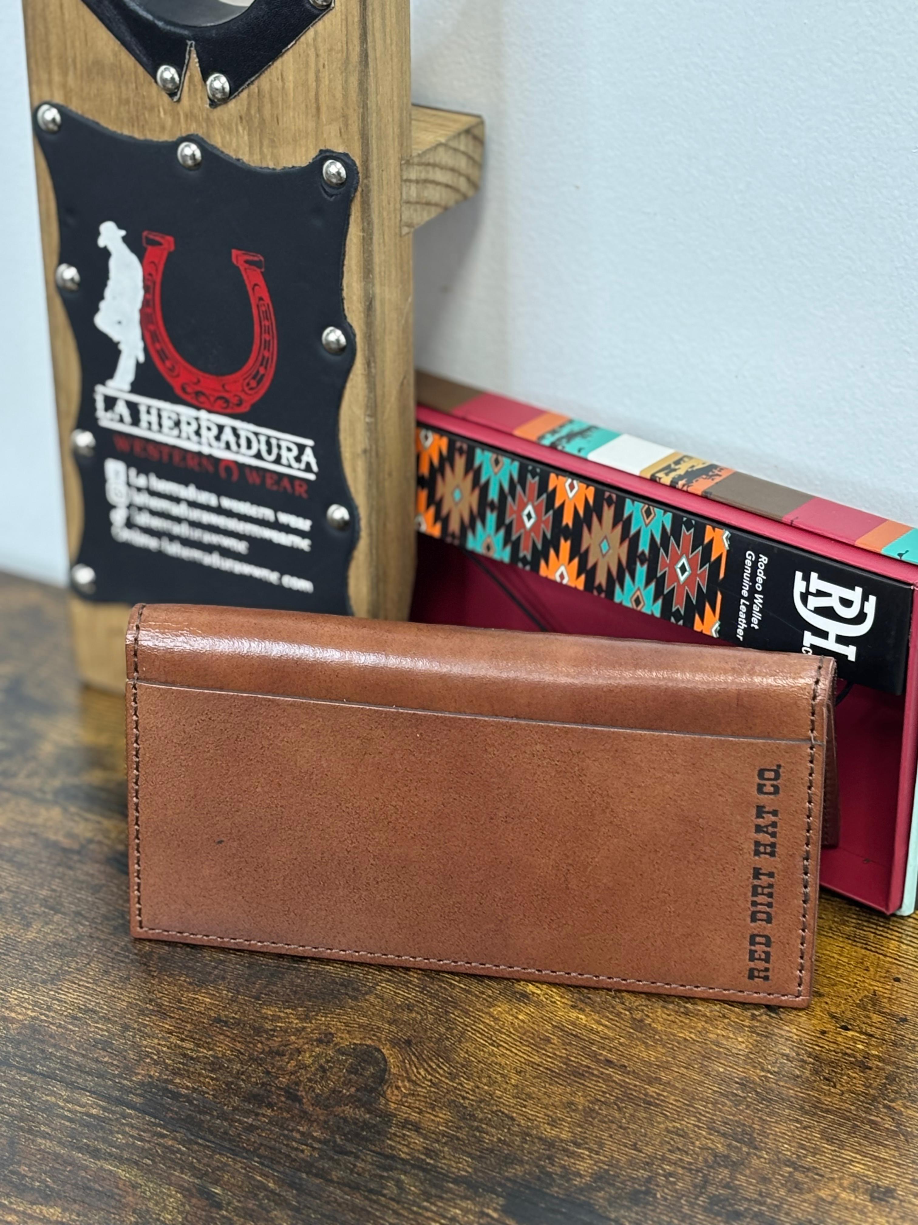 RED DIRT RODEO WALLET AZTEC EMBROIRED GENUINE LEATHER