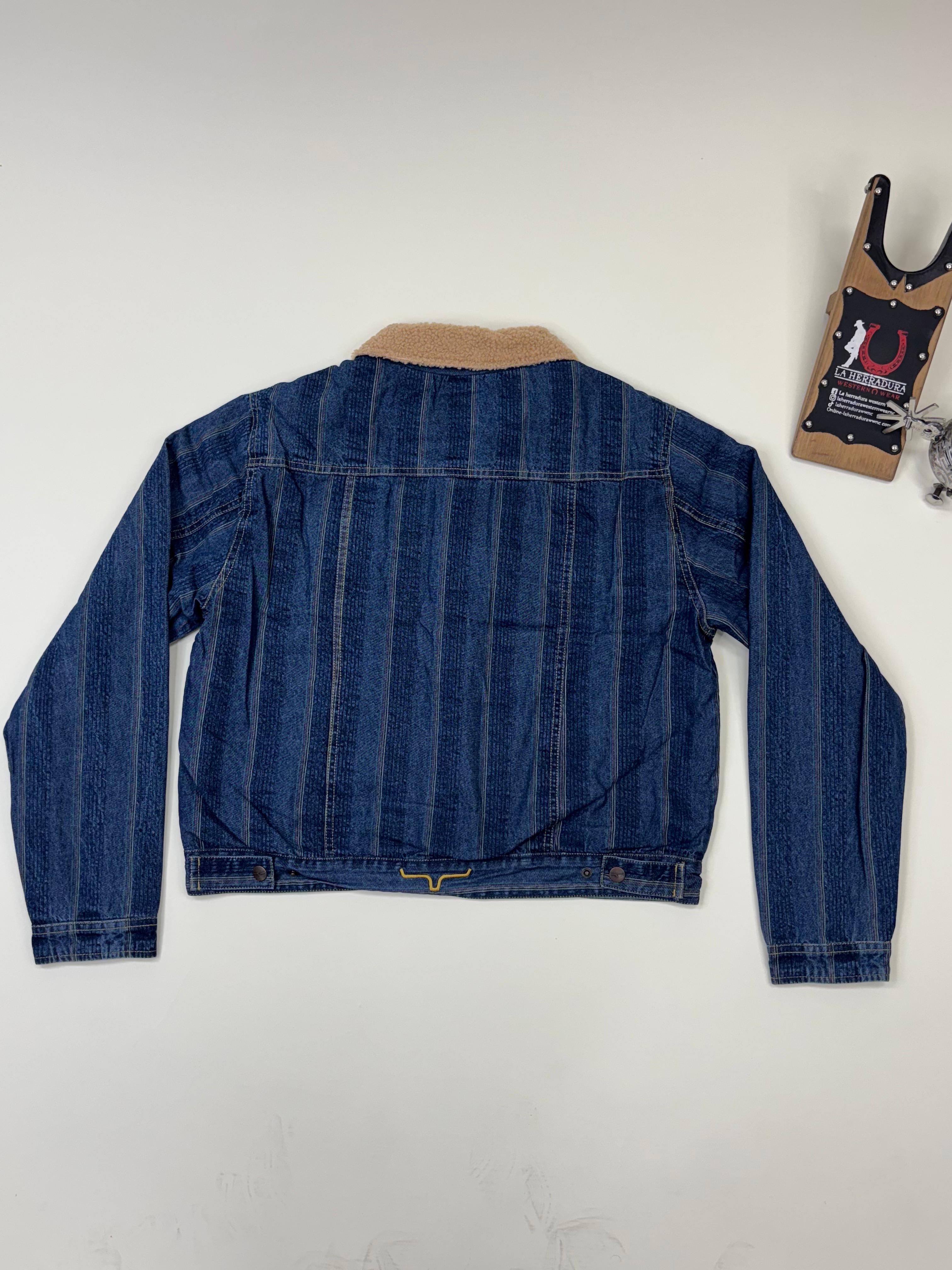 KIMES RANCH VAQUERA TRUCKER STRIPE DENIM